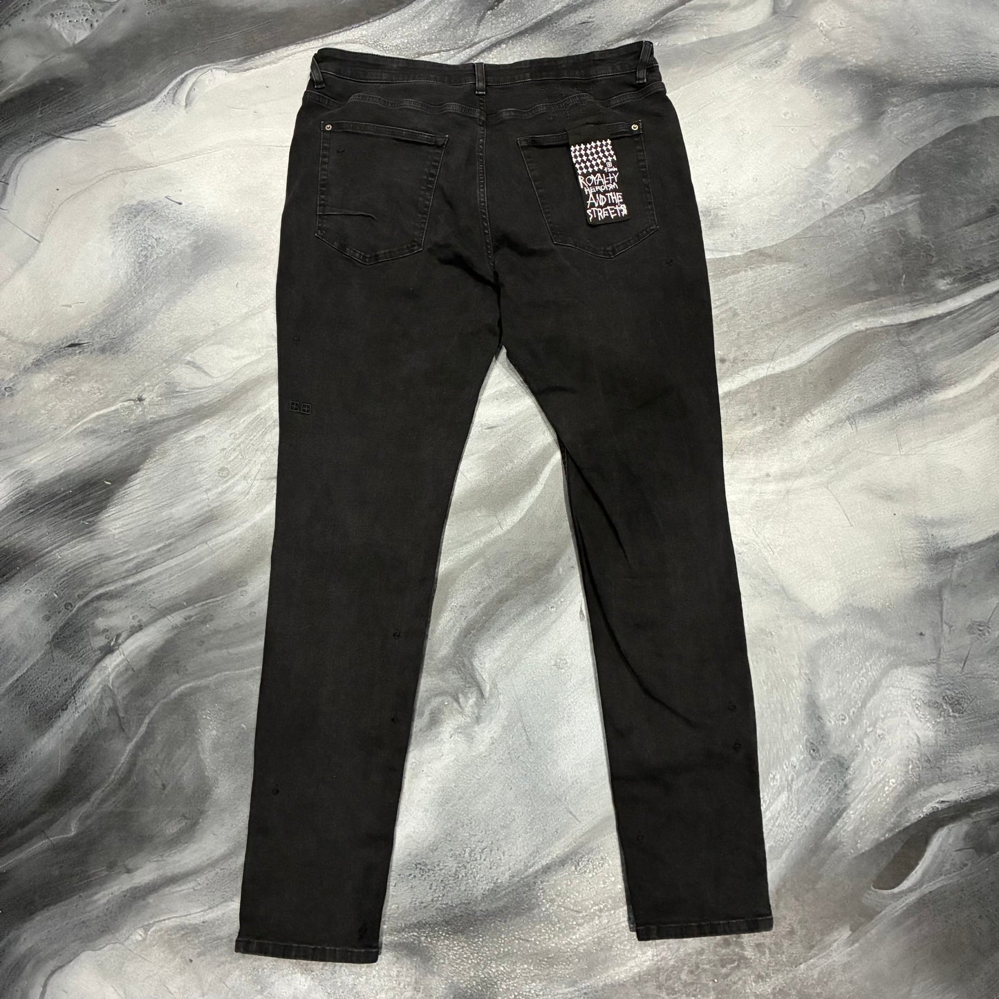 Ksubi Slightly Faded Black Plain Jean (38)