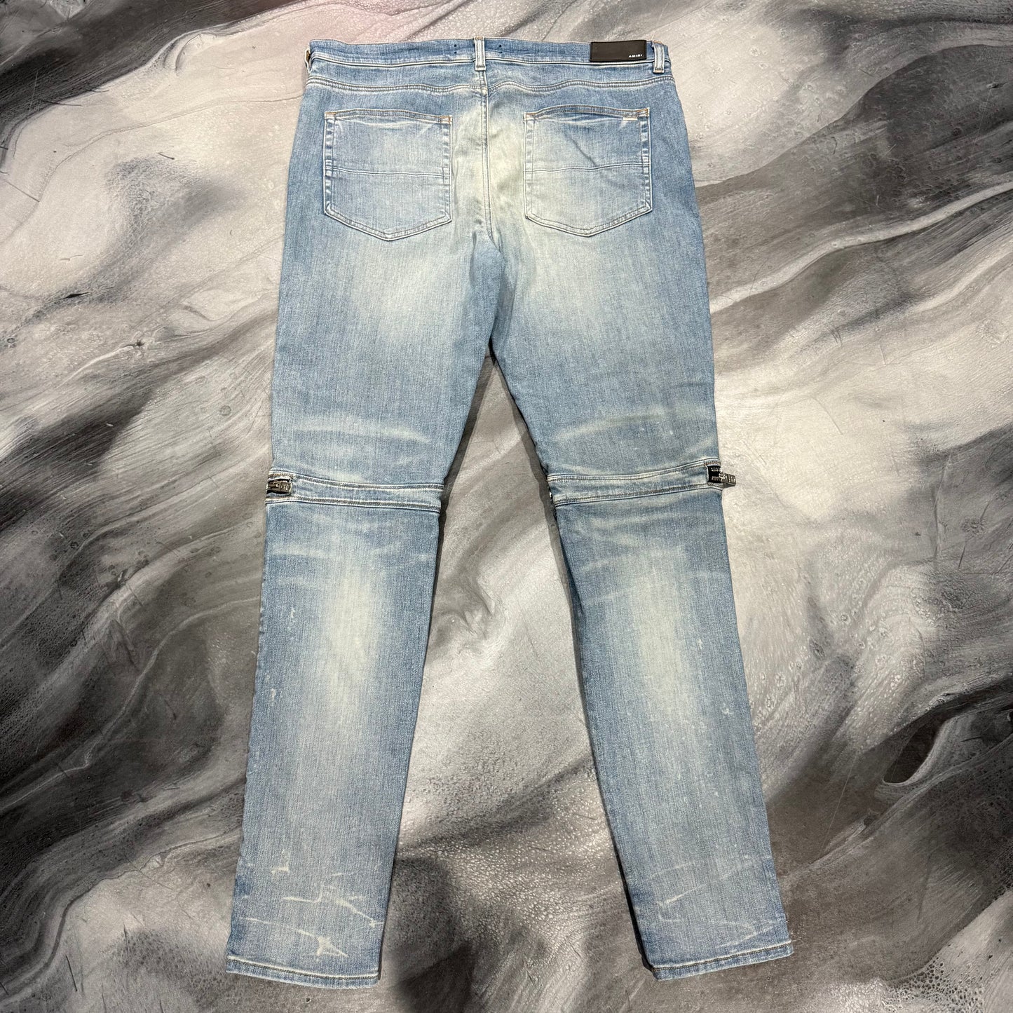 Amiri Light Blue/Camo Patch MX2 Jean (38)