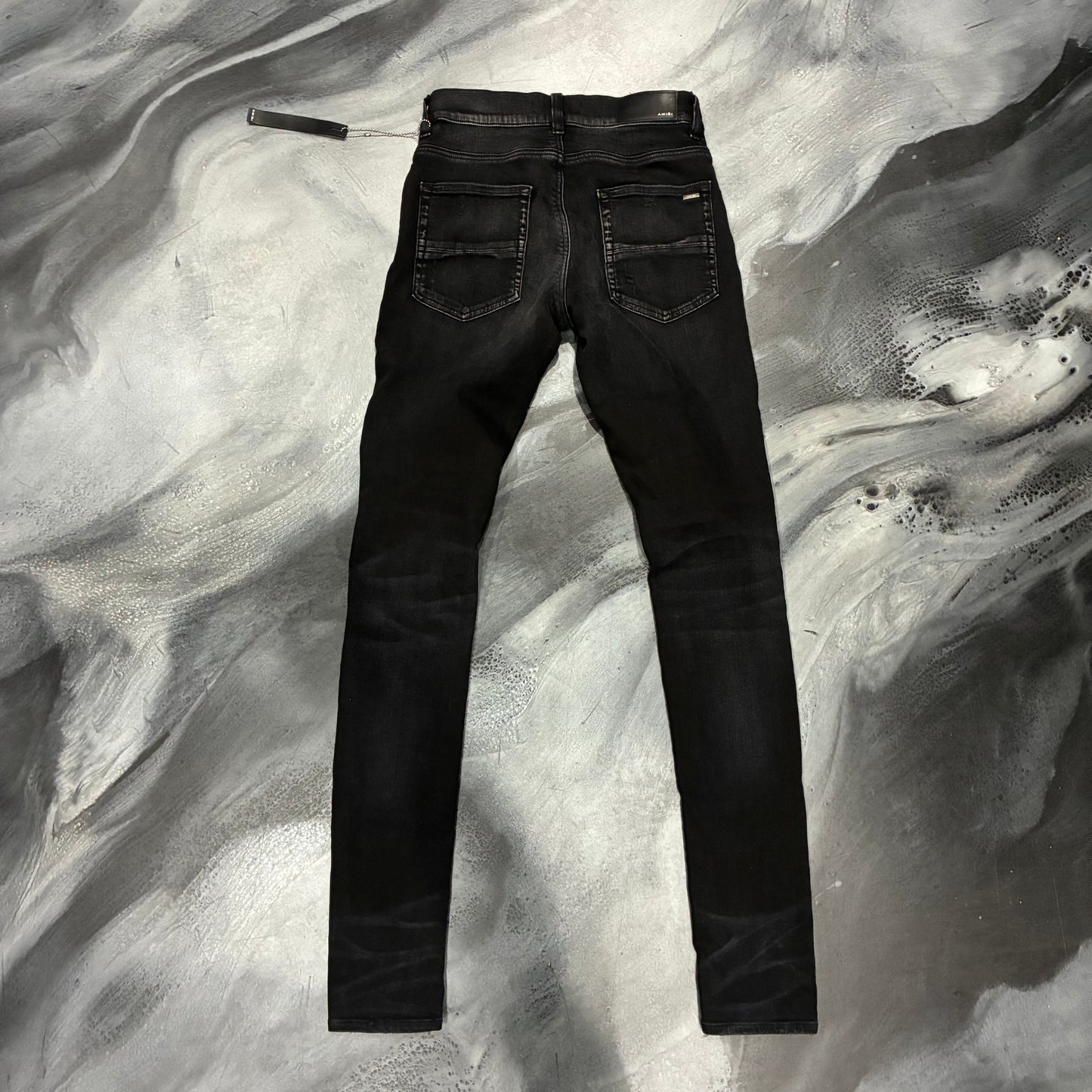 Amiri Black/Camo Patch Jean (28)
