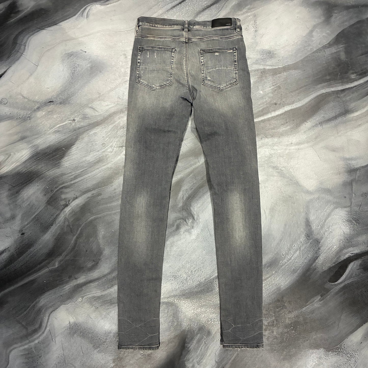 Amiri Grey/Black Patch MX1 Jean (32)