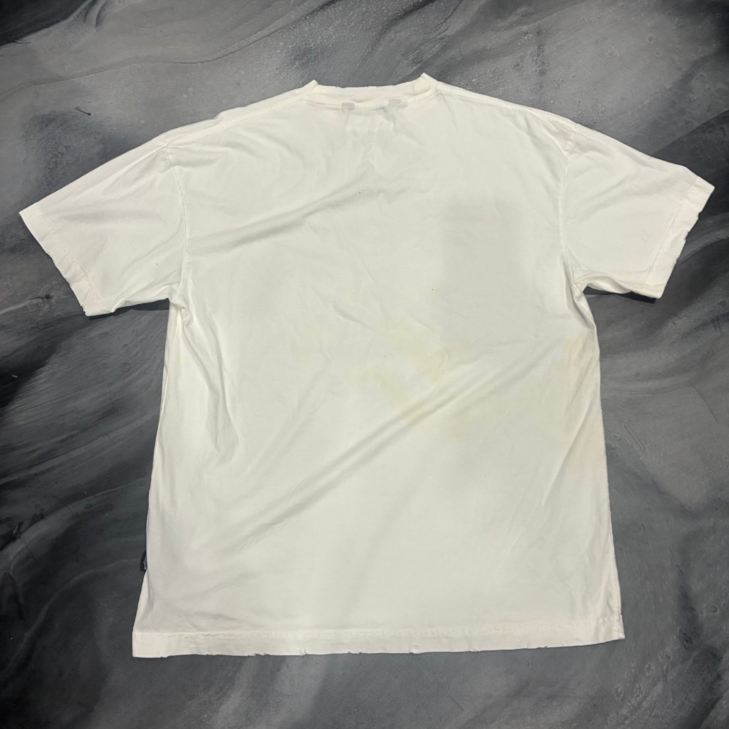 Palm Angels White/Black Ignore Tee (L)