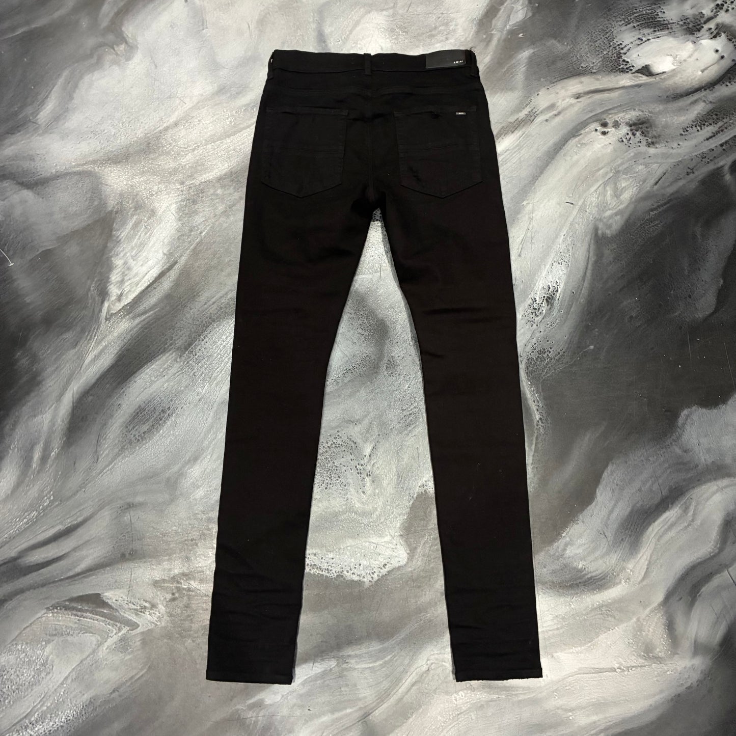 Amiri Black/Black Paisley Patch Jean (32)
