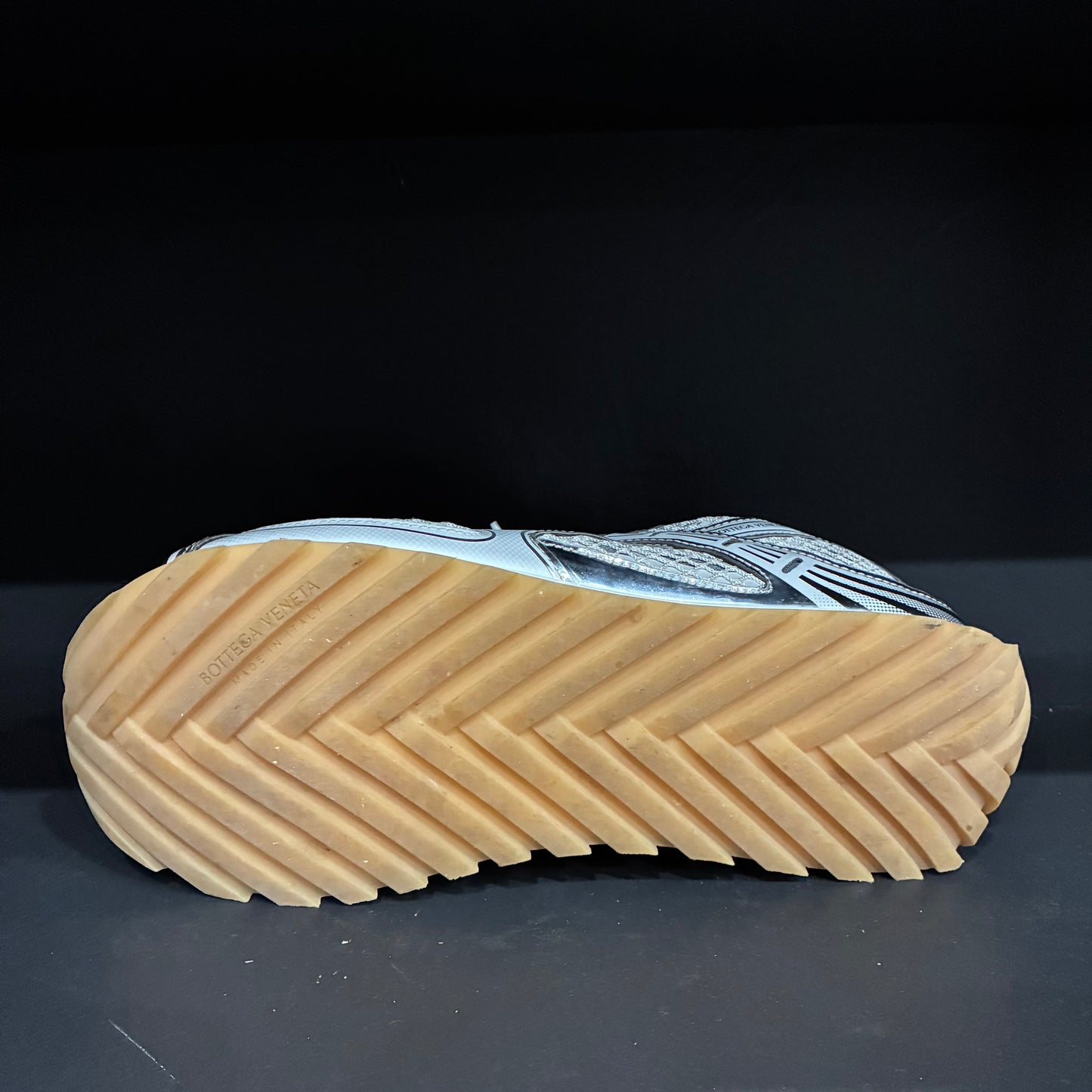 Bottega Veneta Silver/White Orbit Sneakers (46EU)