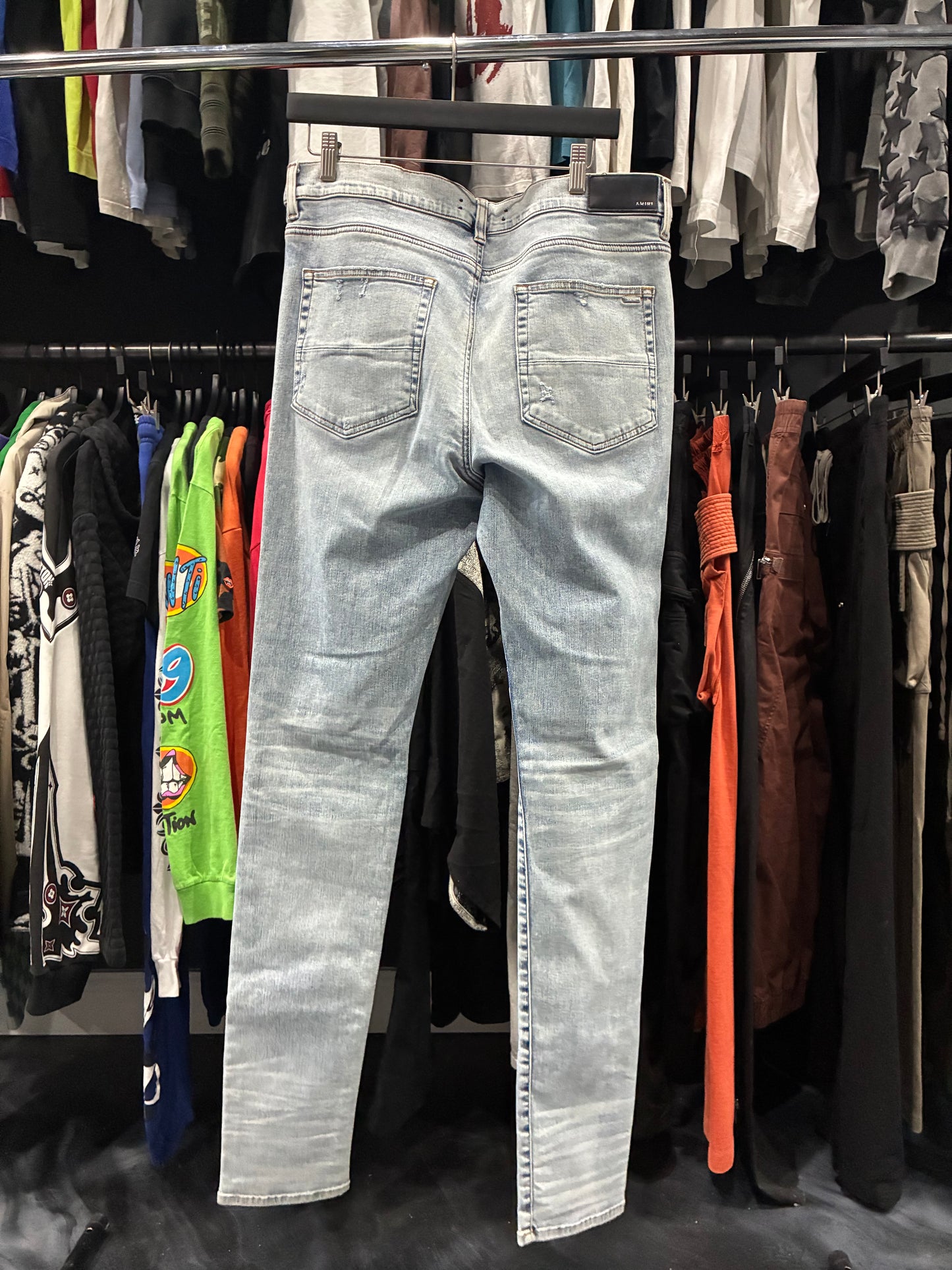 Amiri Pajama Art Patch Jean (38)