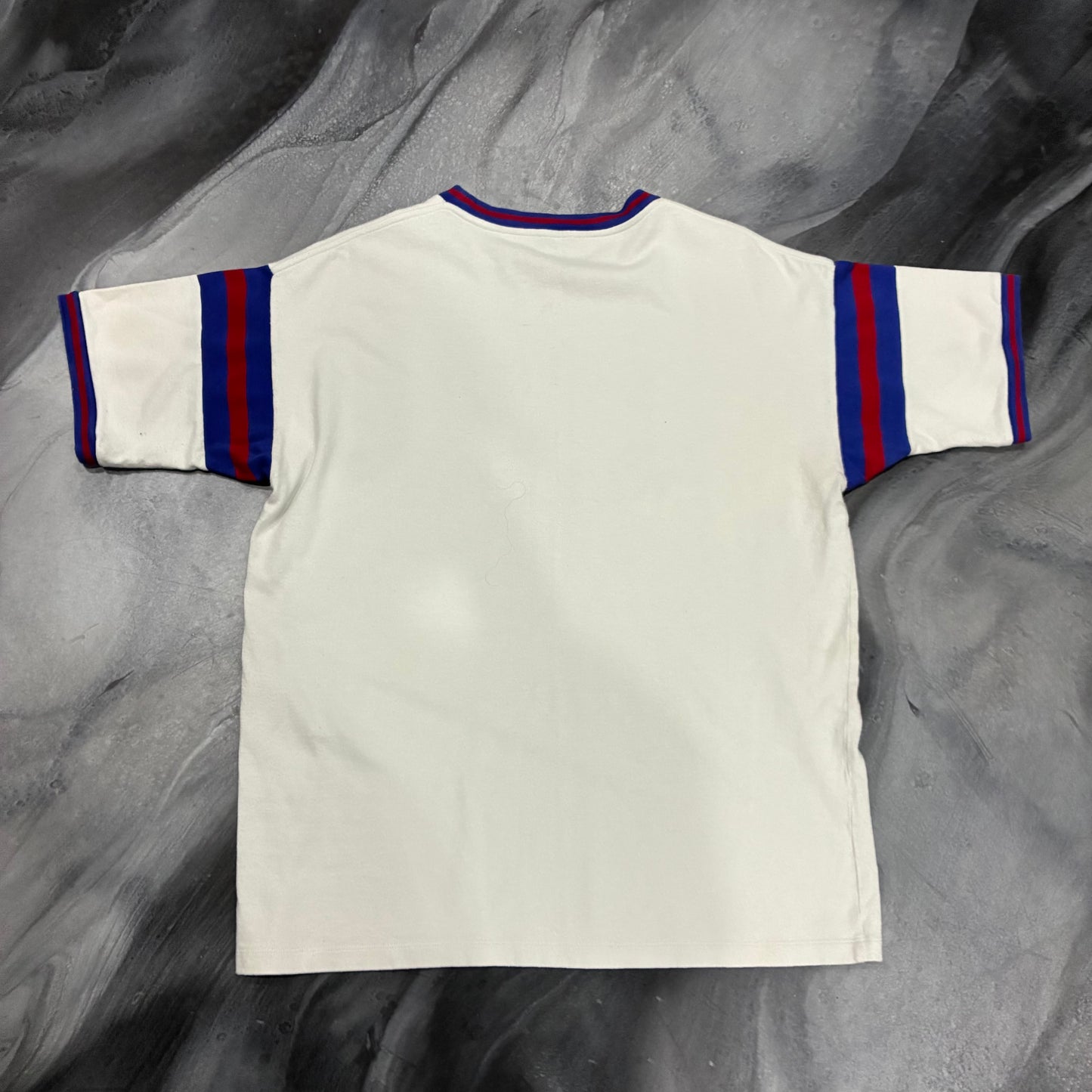 Saint Laurent White/Blue/Red Tee (L)