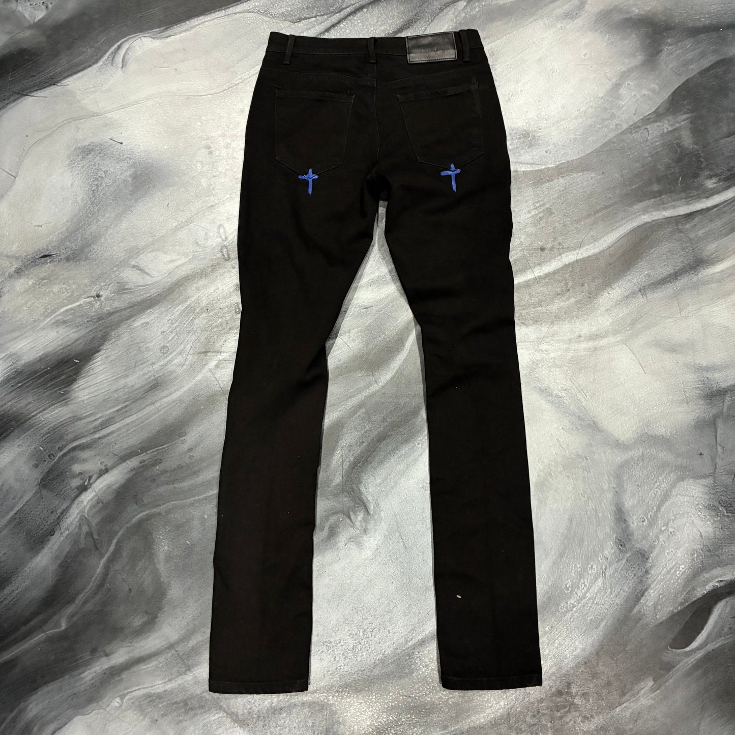 RTA Black/Blue RIP Distressed Jean (28)