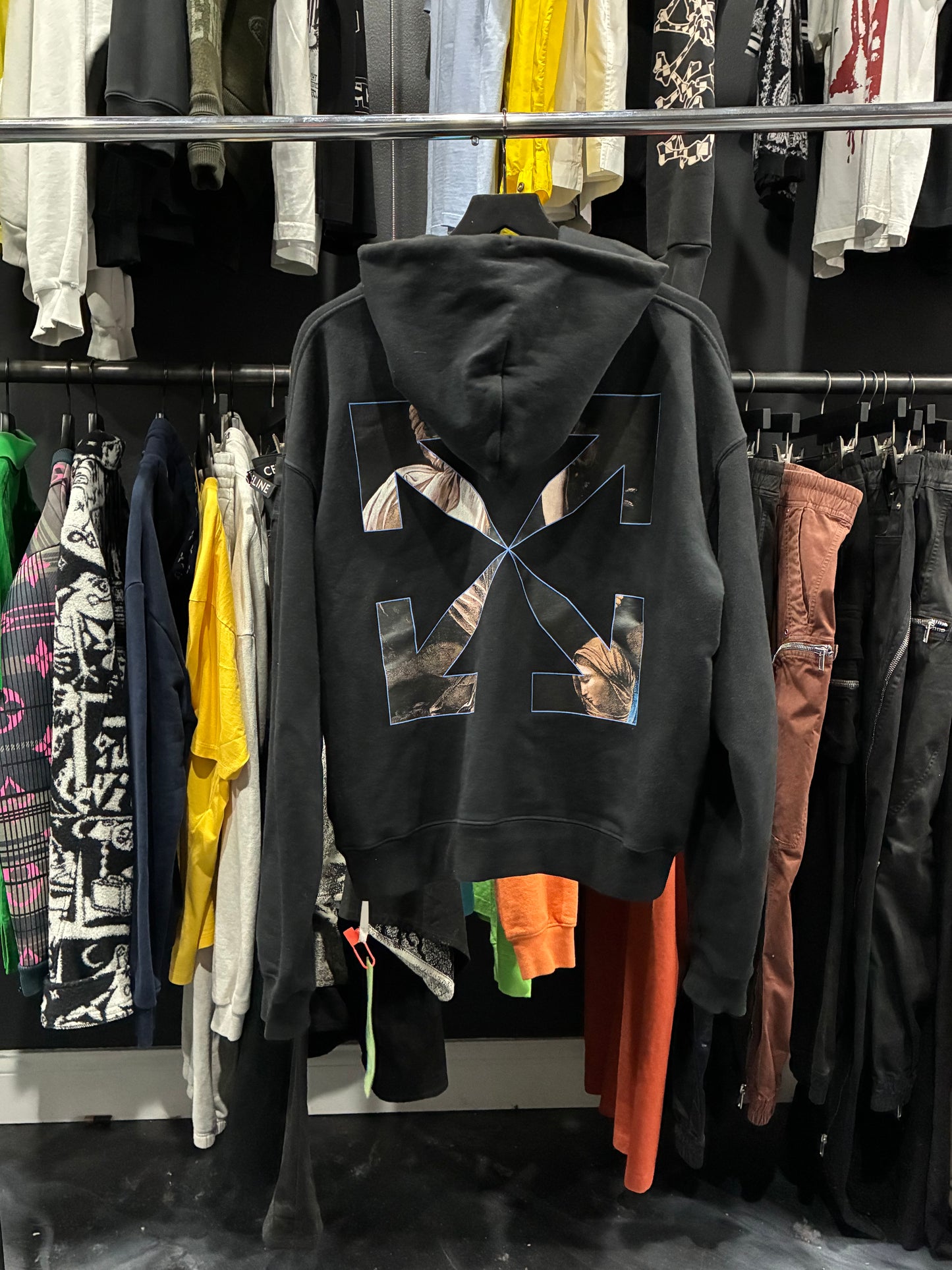 Off White Black Caravaggio Painting Hoodie (M)