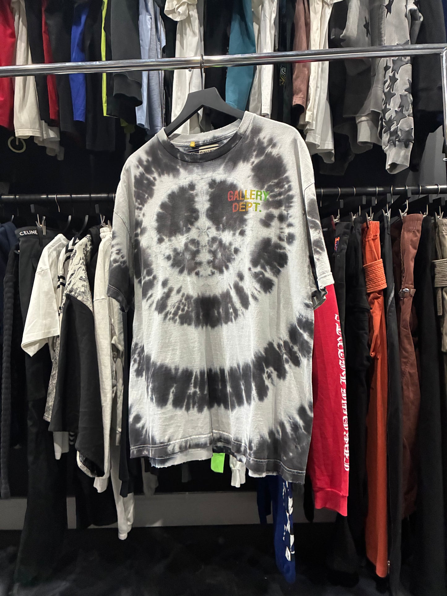 Gallery Dept Black/White Tie Dye Tee (XL)