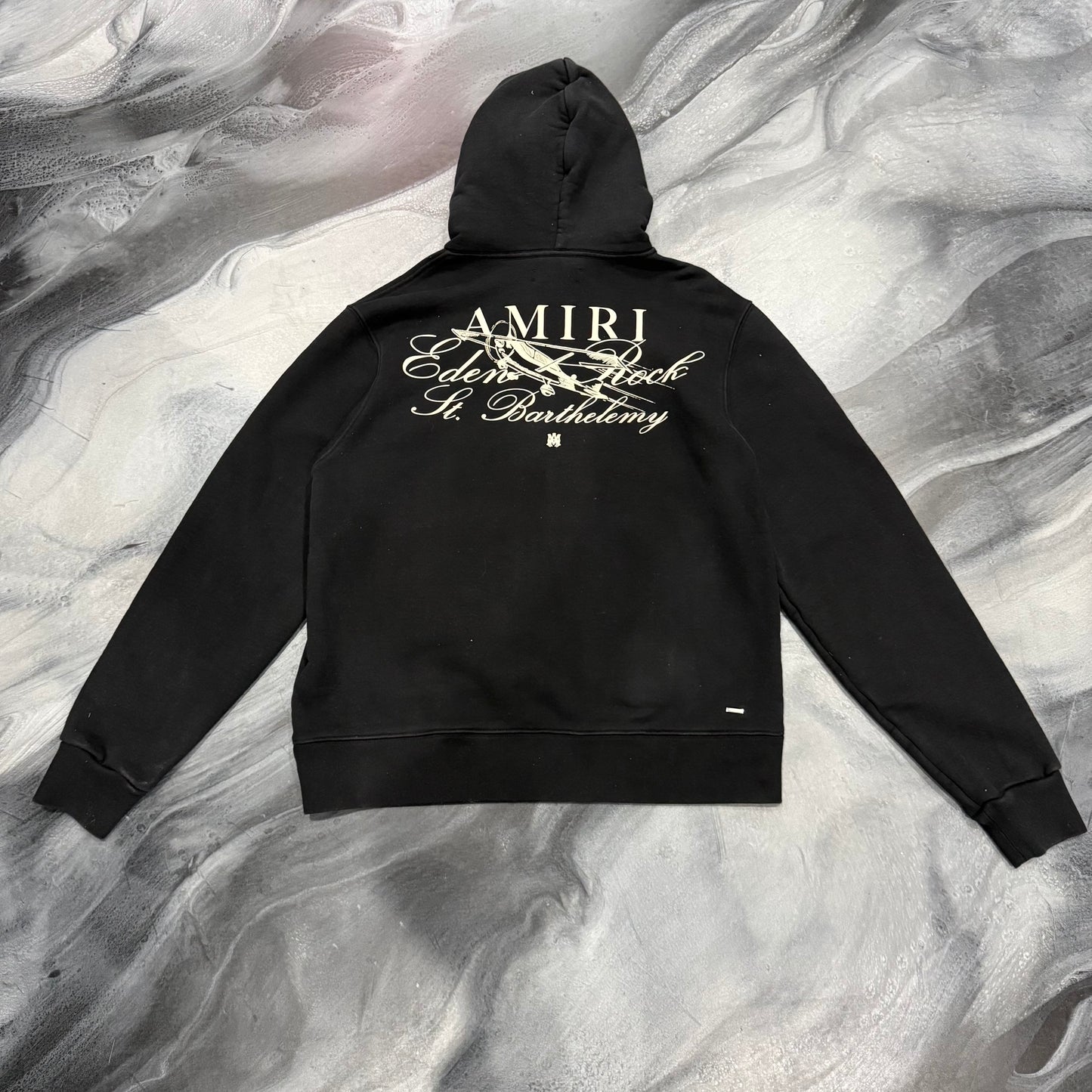 Amiri Black/Cream ‘Eden Rock’ Hoodie (M)