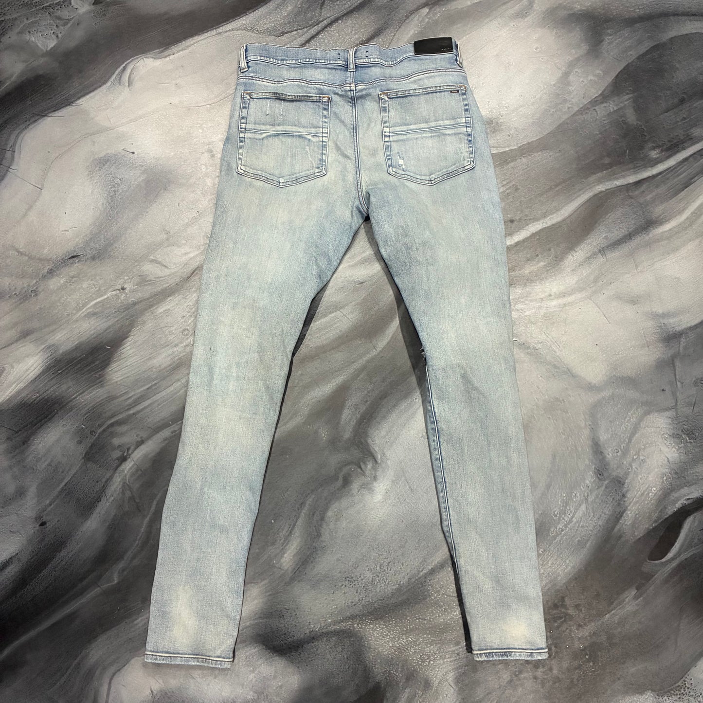 Amiri Light Blue/Dark Green Patch Jean (36)