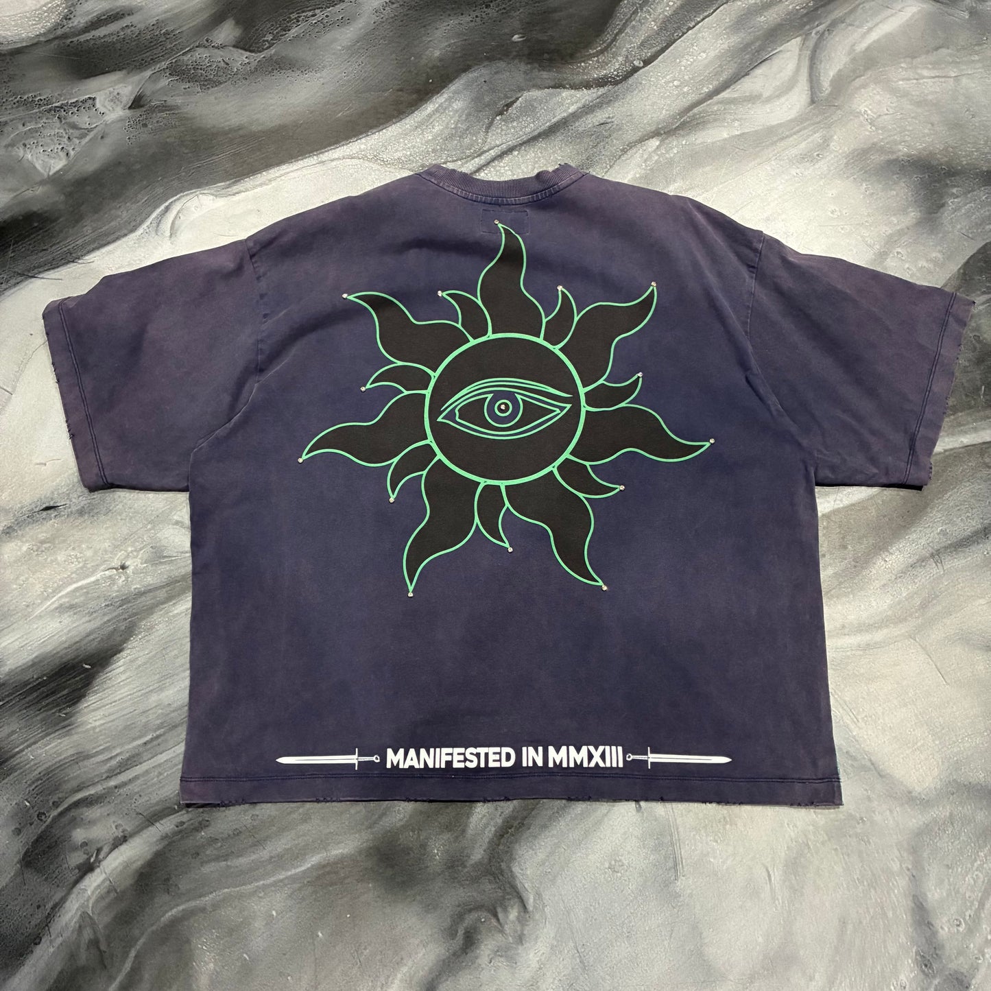 Godspeed Purple/Green Lady Liberty Tee (XL)
