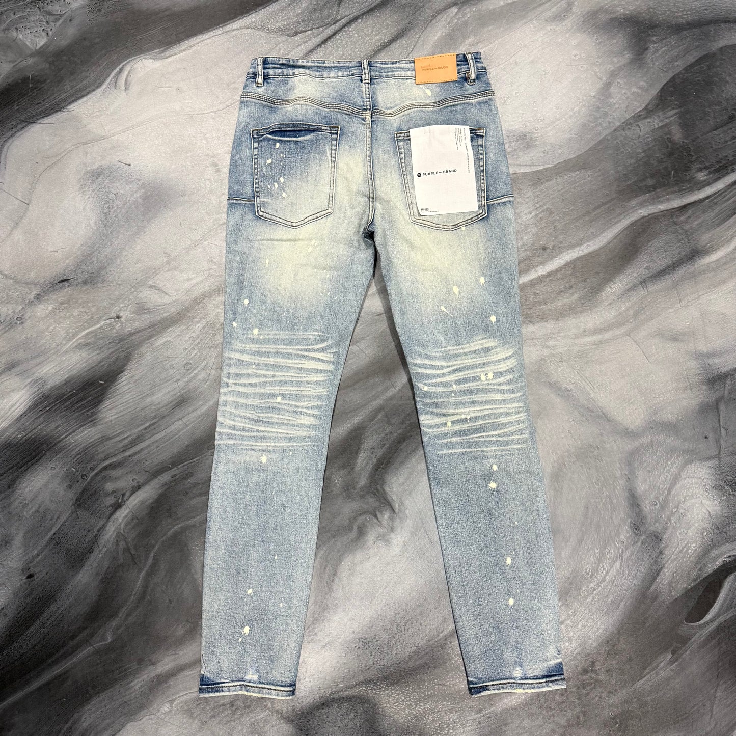 Purple Brand Light Blue Distressed Jean