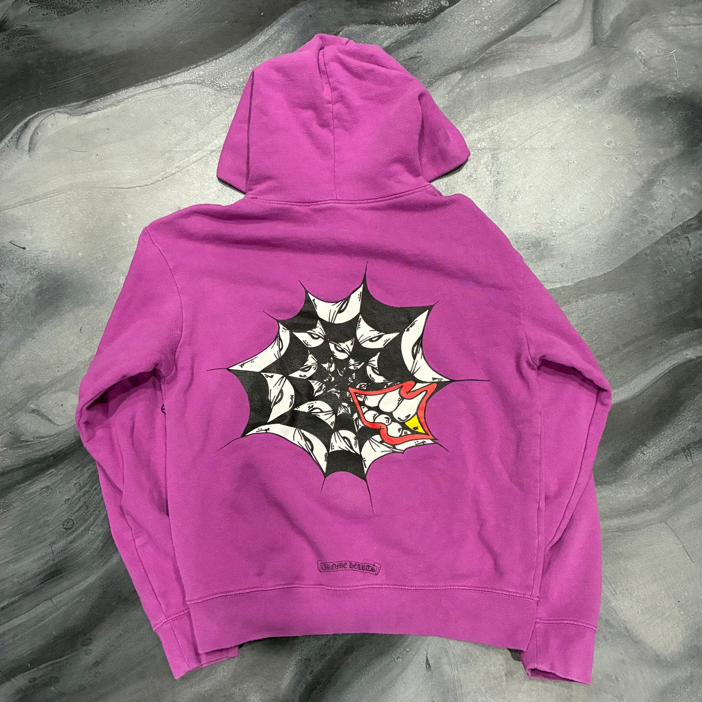 Chrome Hearts Matty Boy Purple Spider Web Hoodie (S)