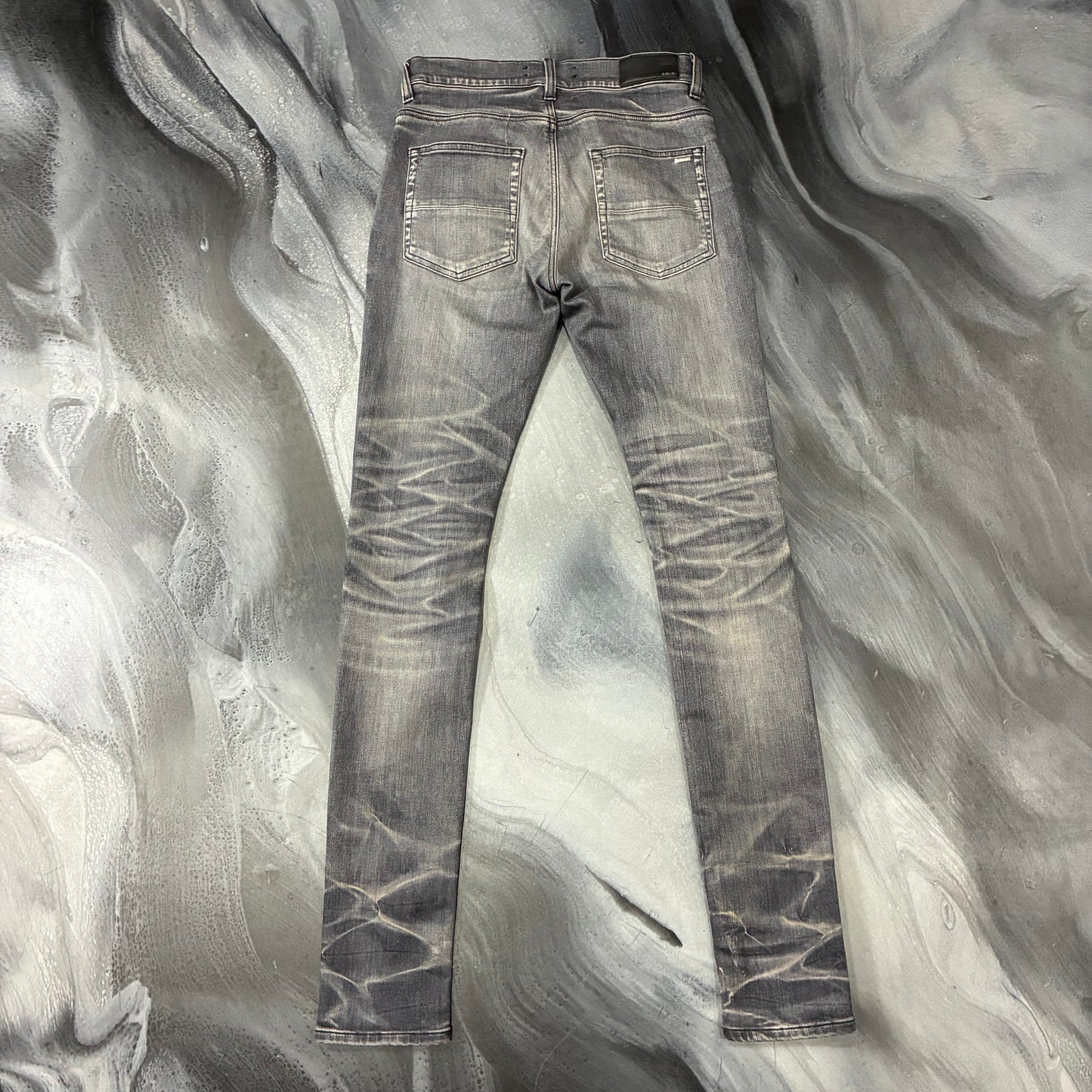 Amiri Smoke Grey Plain Stack Jean (29)