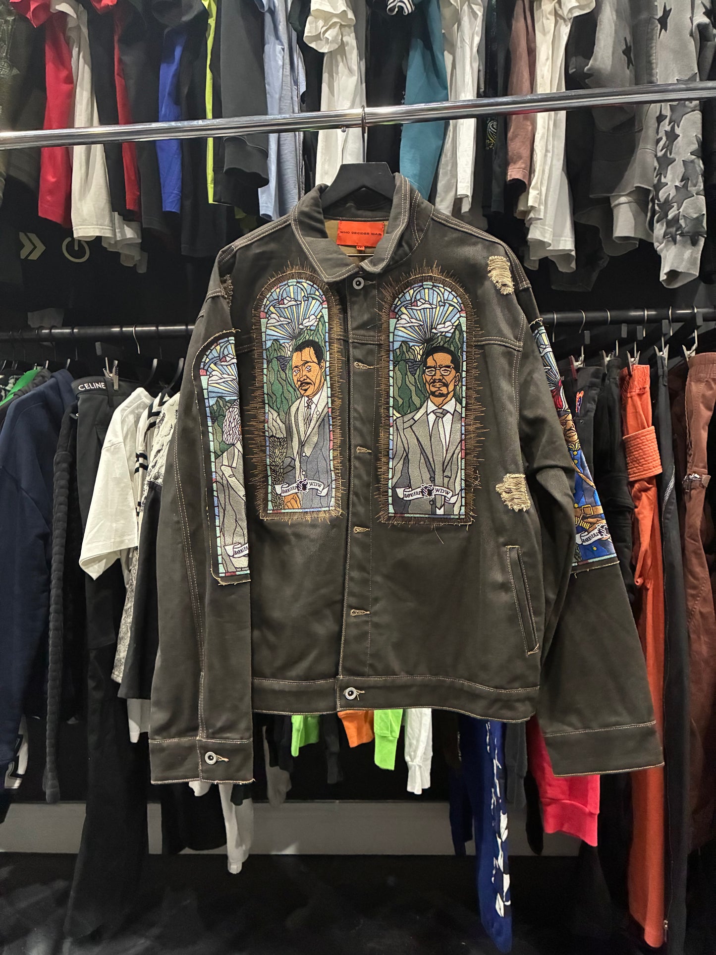 Who Decides War Brown BHM Denim Jacket (2XL)