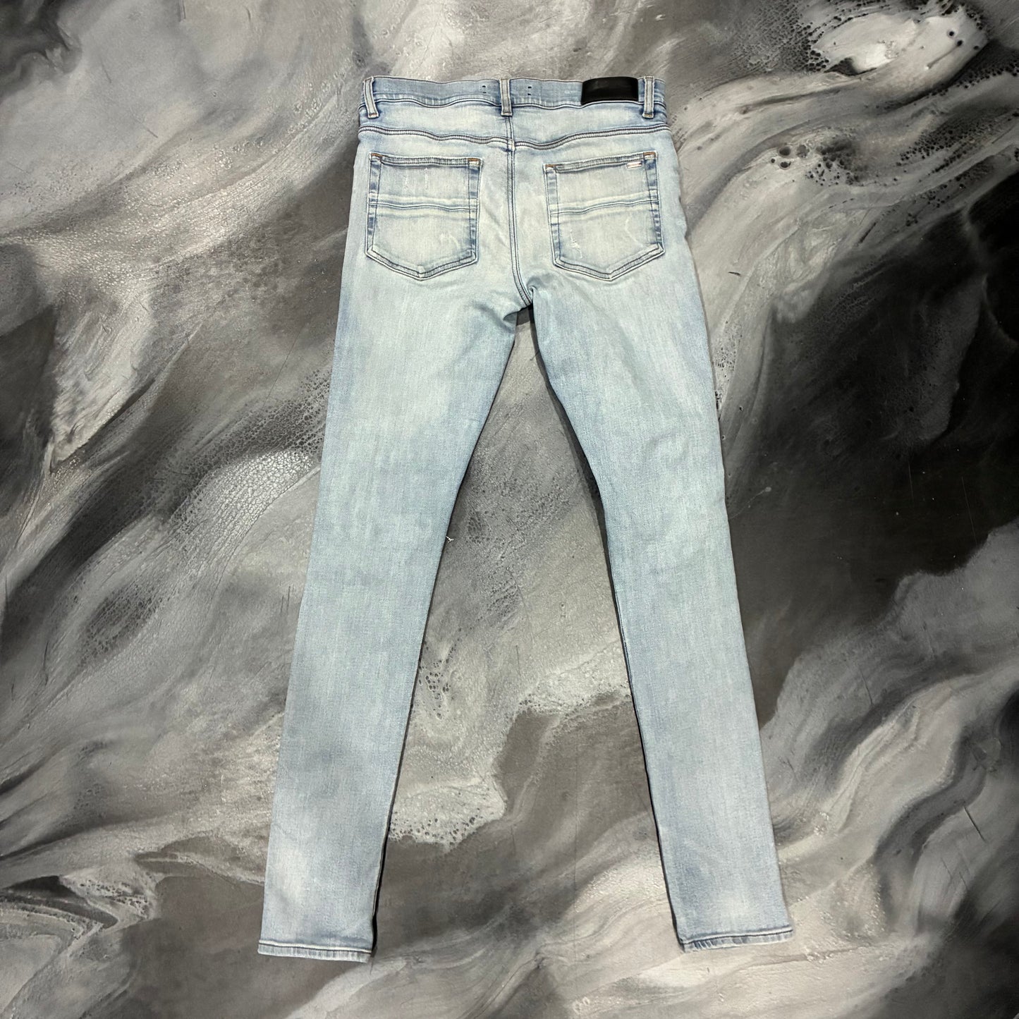 Amiri Light Blue/Dark Green Patch Jean (30)