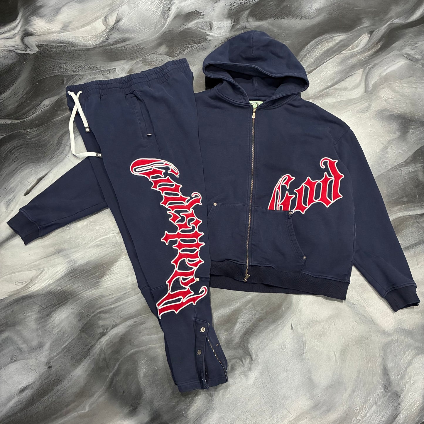 Godspeed Navy/Red ‘OG Logo’ Sweatsuit (2XL)