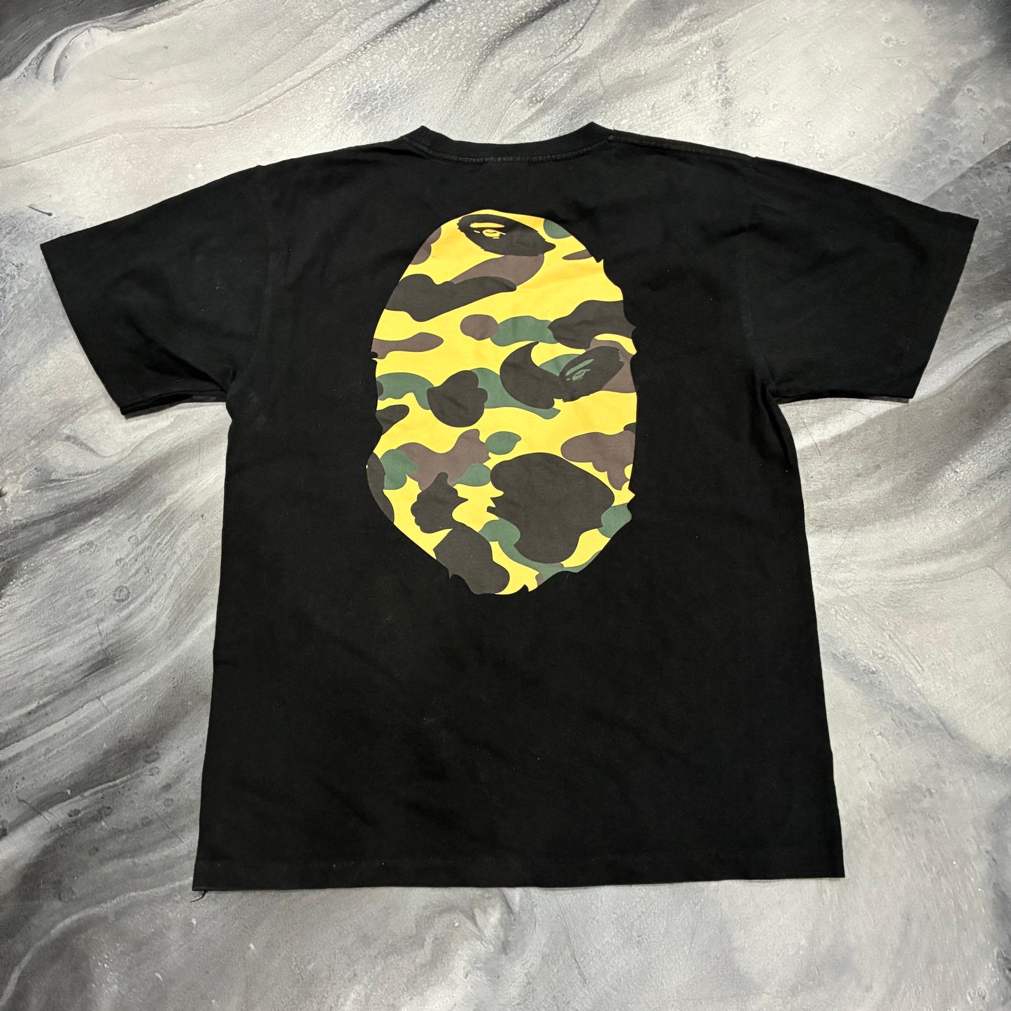 Bape Black/Camo Ape Tee (M)