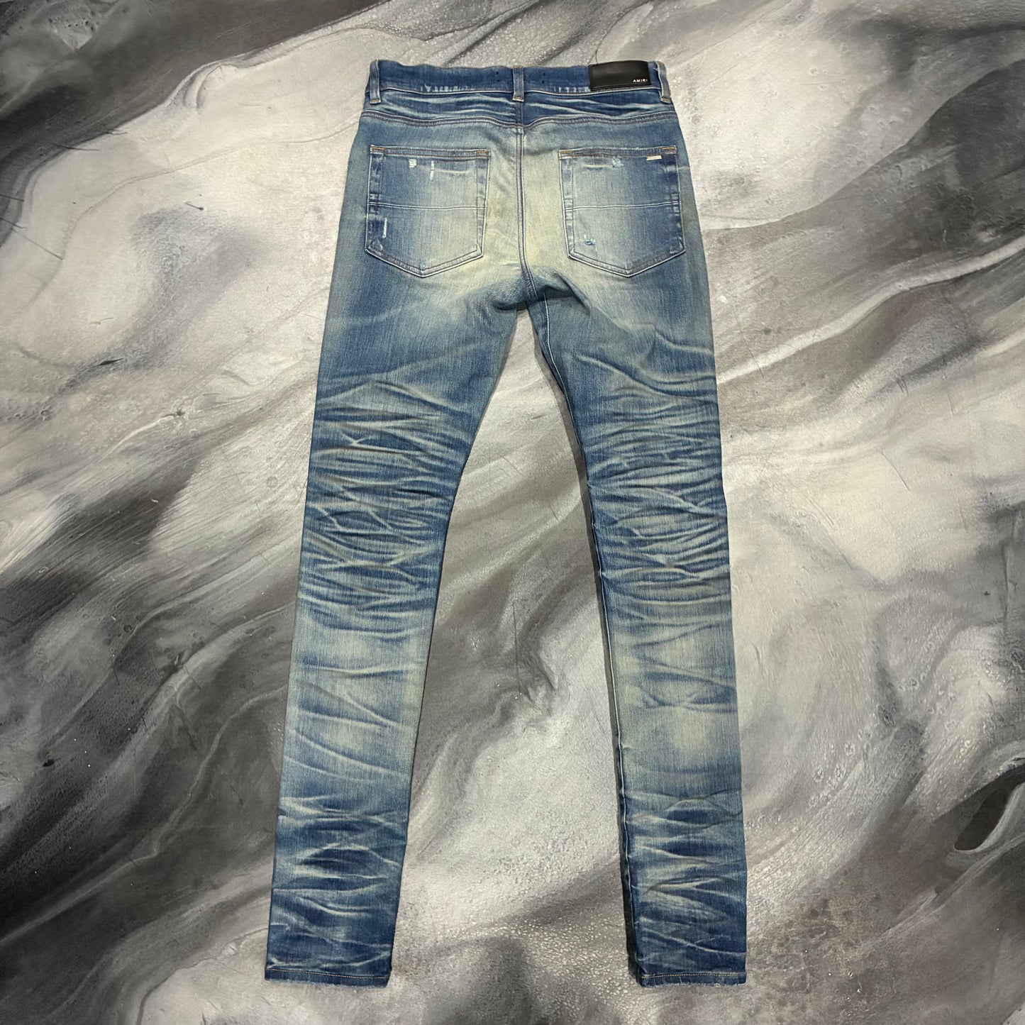 Amiri Honeycomb Indigo Stacked Jean (29)