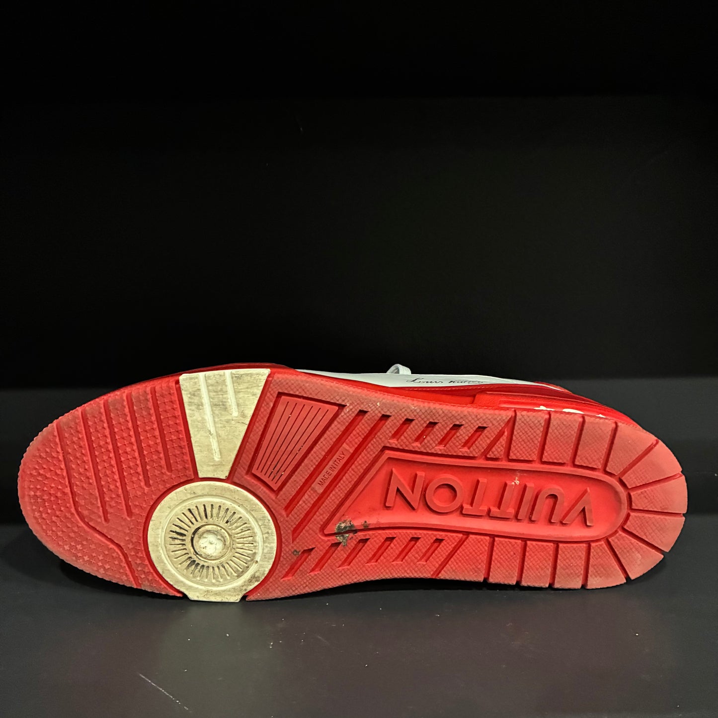 Louis V. White/Red Trainer Sneaker (LV 10)