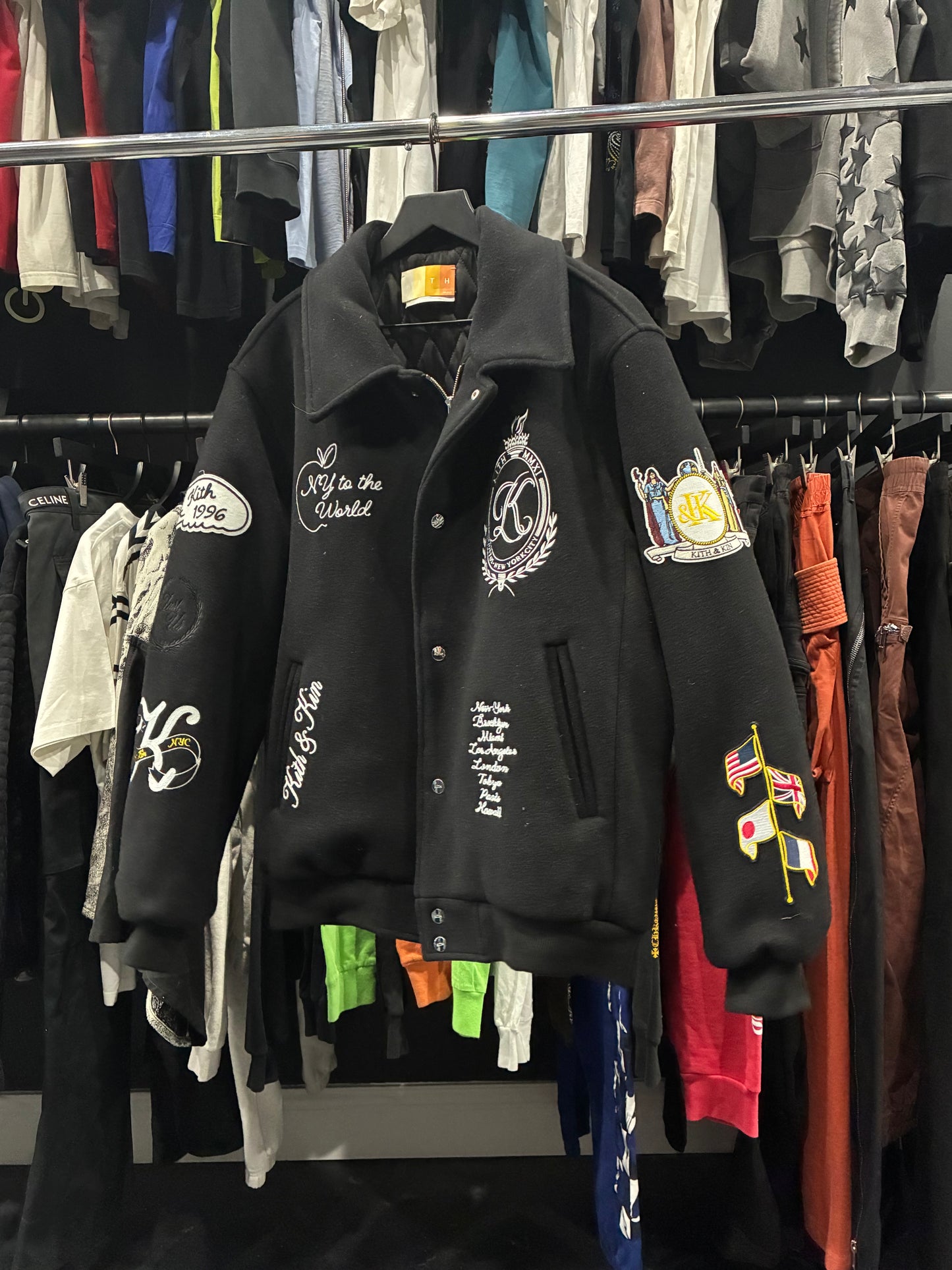Kith & Kin Black Varsity Jacket (XL)