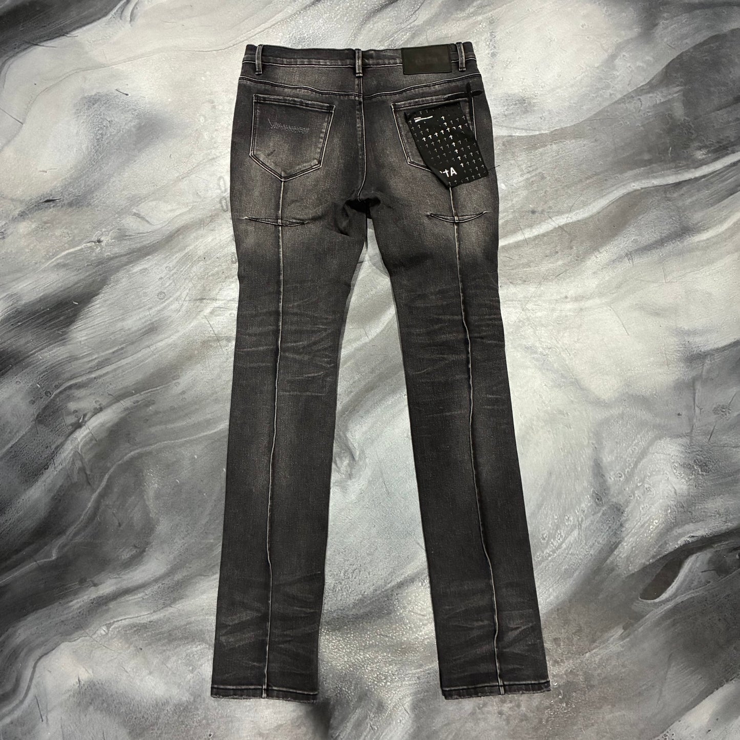RTA Faded Black Distressed Jean (30)