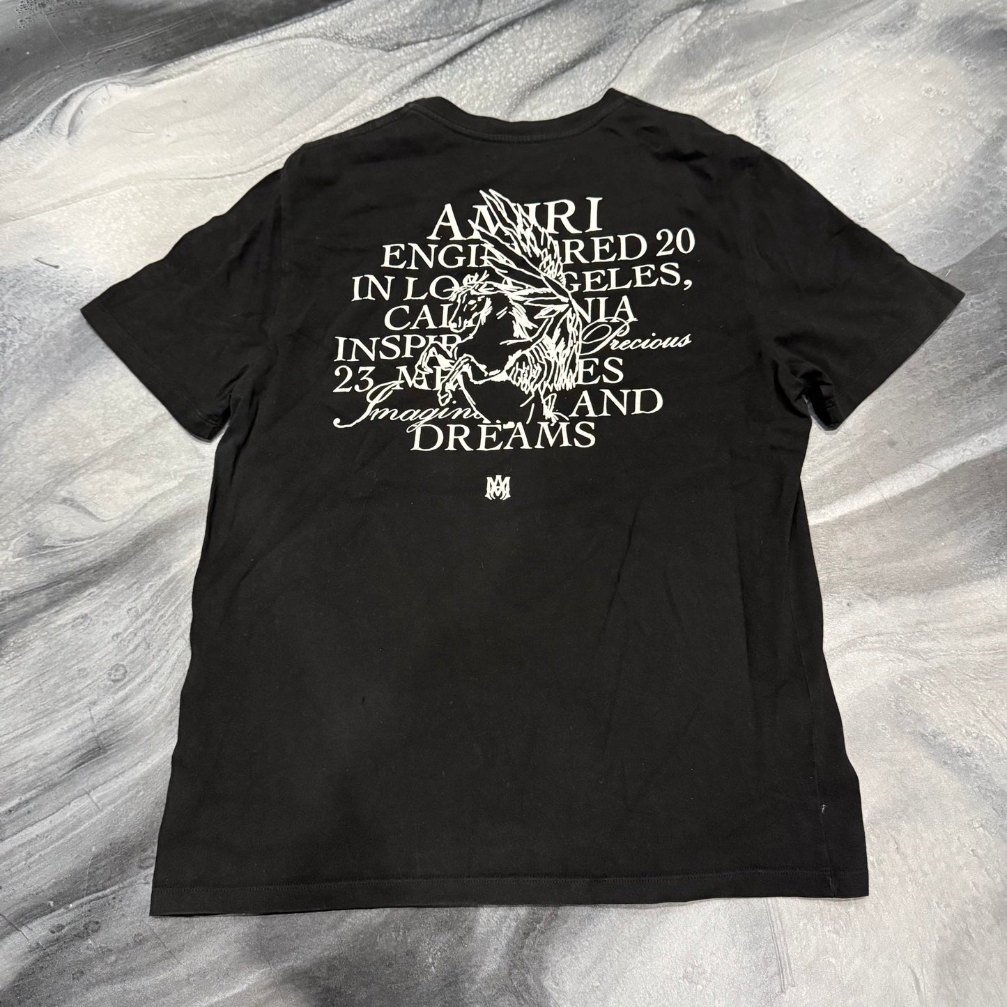 Amiri Black Engineered In LA Tee (S)