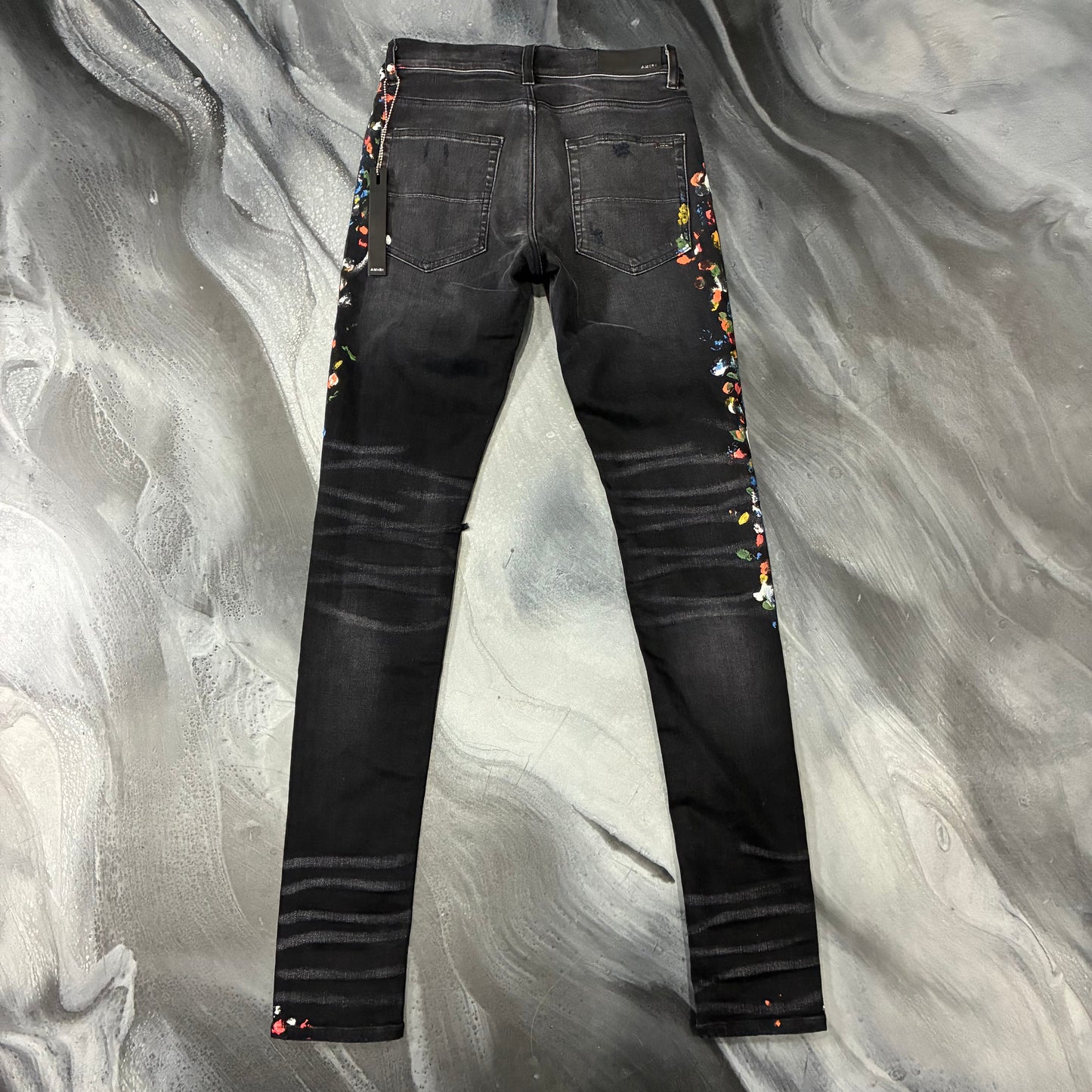 Amiri Black/Multicolor Painter Splatters Jean (29)