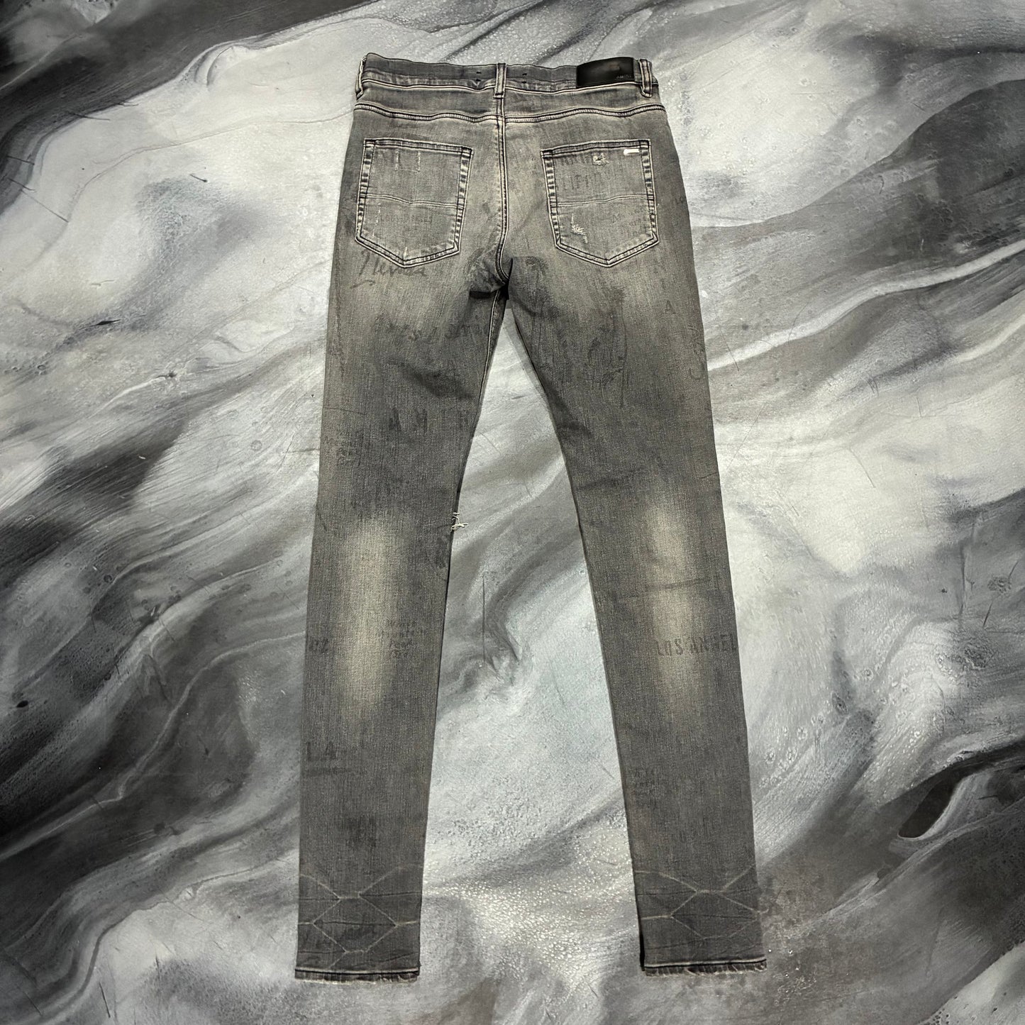 Amiri Grey Military Stencil Jean (31)