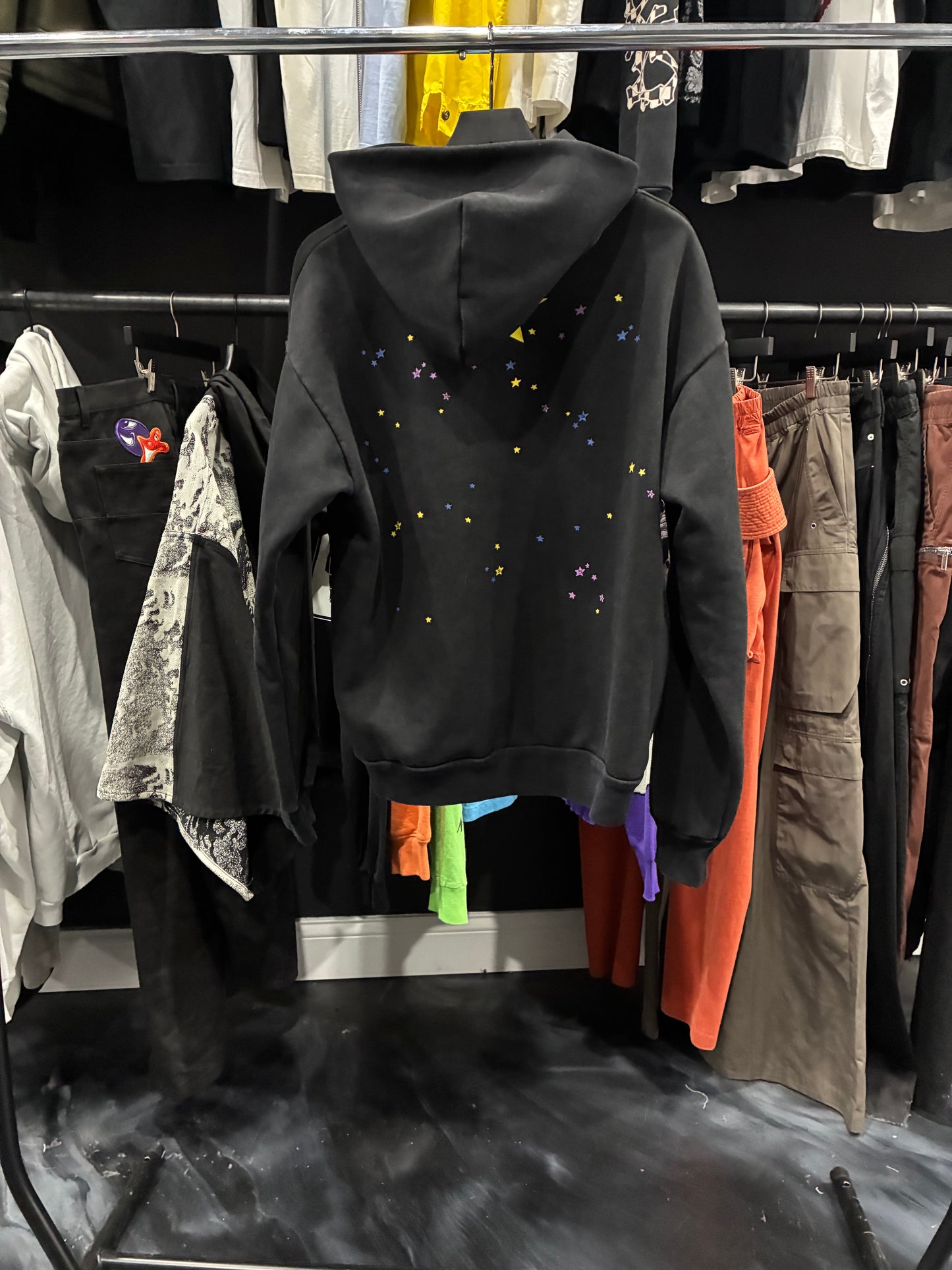 Sp5der Black/Pink Hoodie (L)