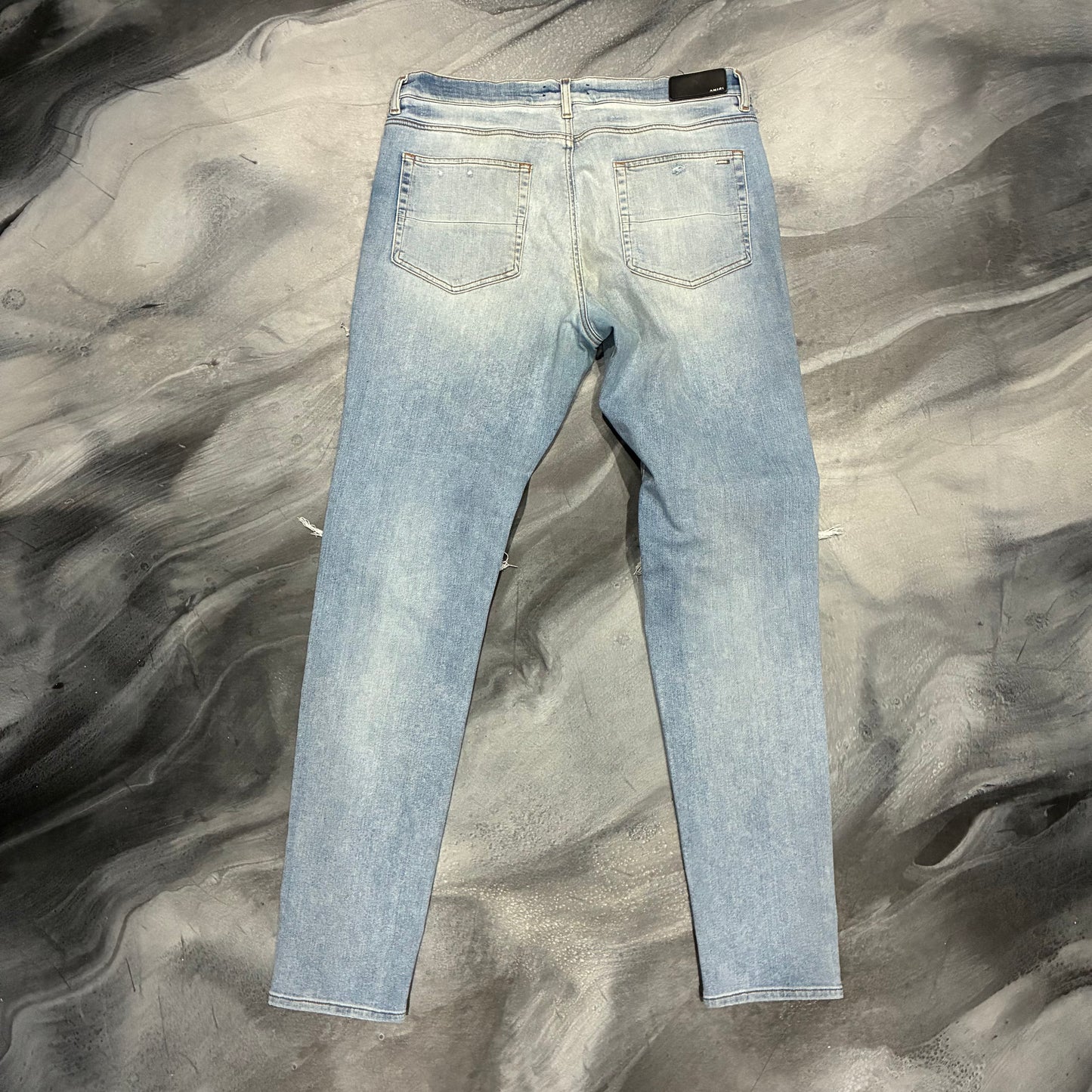 Amiri Light Blue/Black Patch MX1 Jean (38)