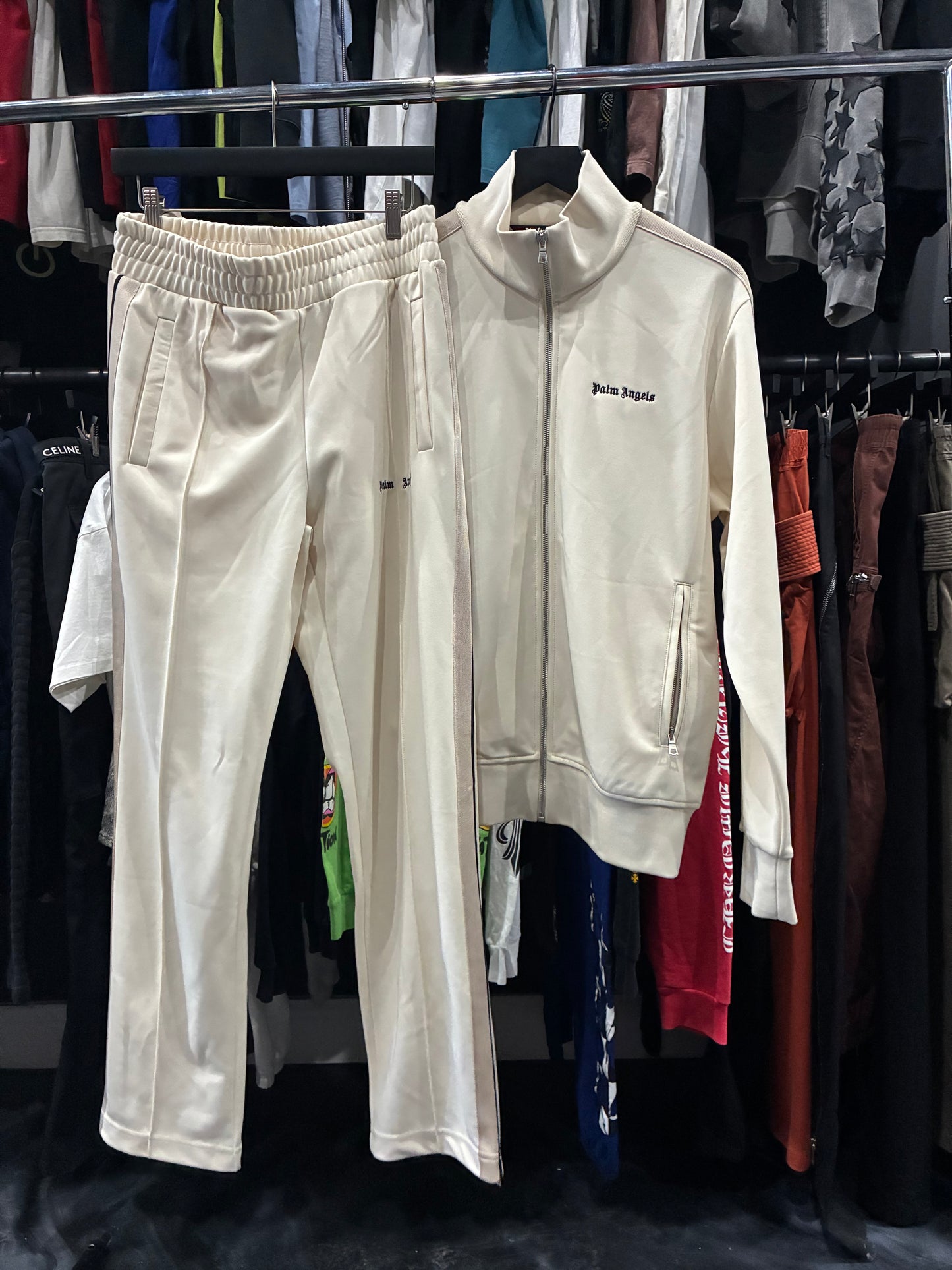 Palm Angels Butter Classic Track Suit Set (L)
