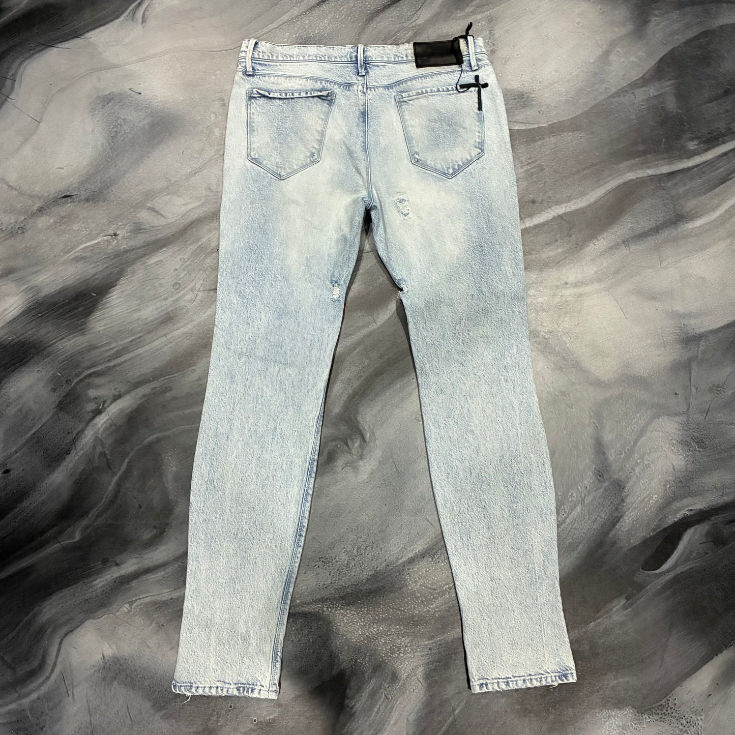 RTA Light Blue Distressed RIP Jean (36)