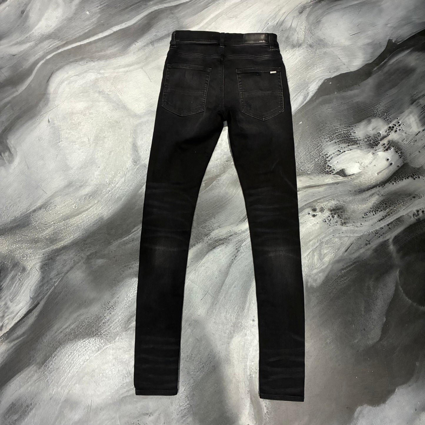 Amiri Black/Brown Bandana Patch Jean (28)
