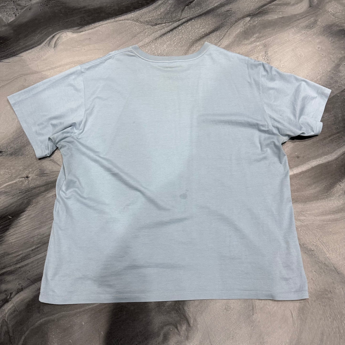 Celine Baby Blue/Black Logo Tee (L)