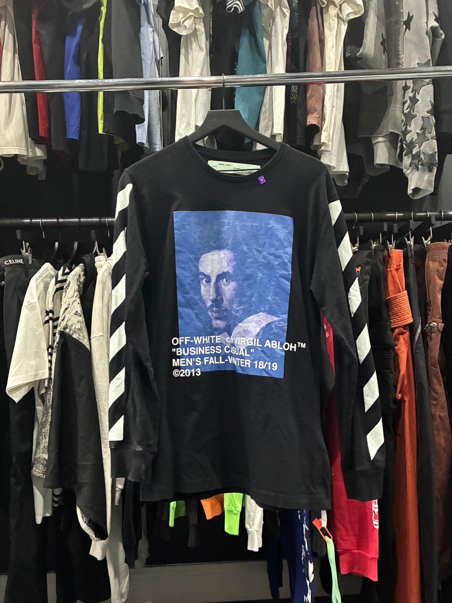 Off-White Long Sleeve Bernini Tee (L)