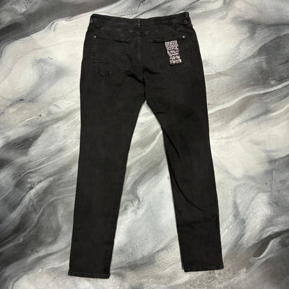 Ksubi Slightly Faded Black Plain Jean (38)