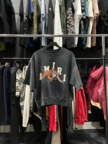 Amiri Faded Black Tiger Tee (S)