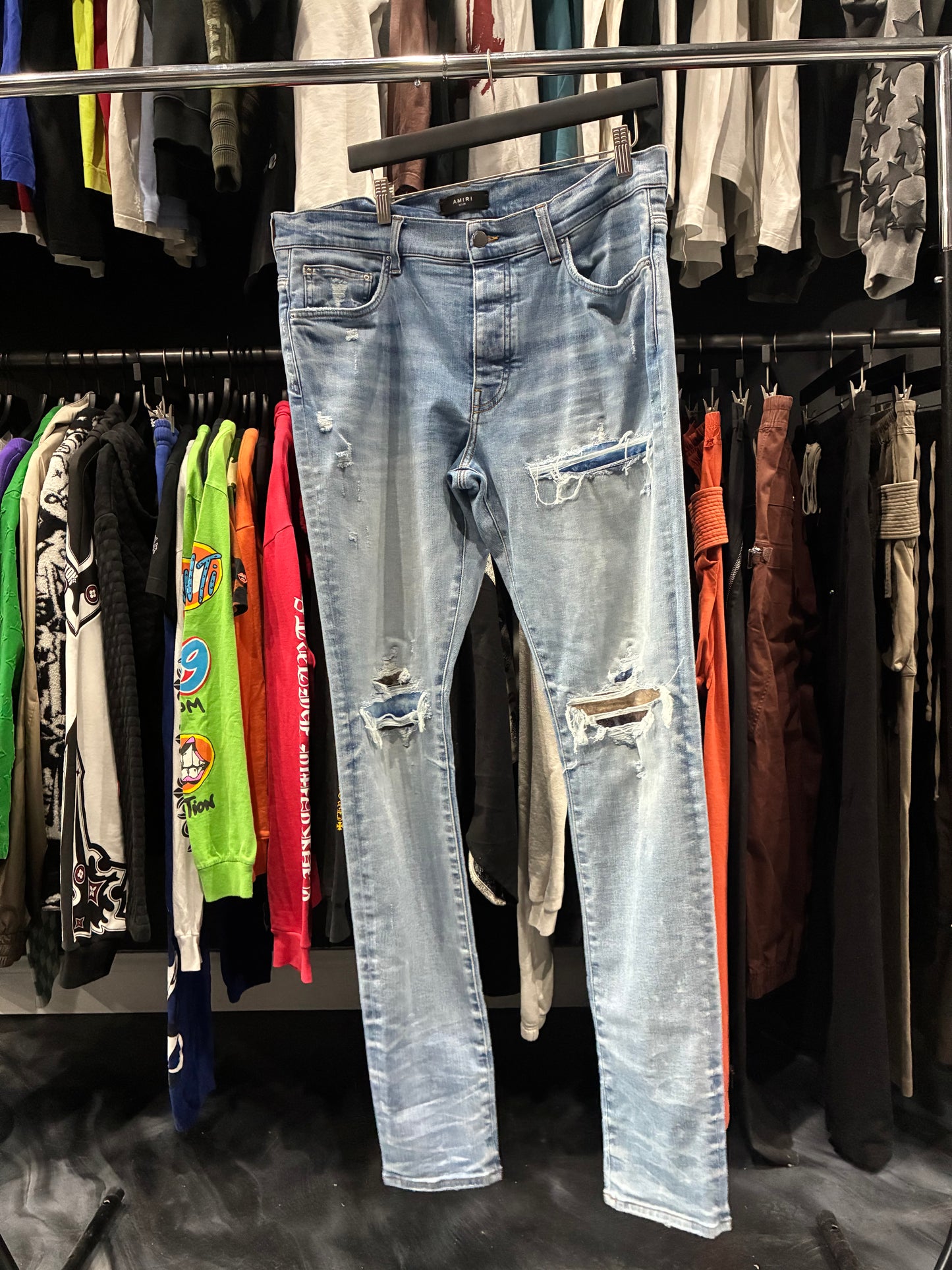 Amiri Light Blue/MultiColor Patch MX1 (34)