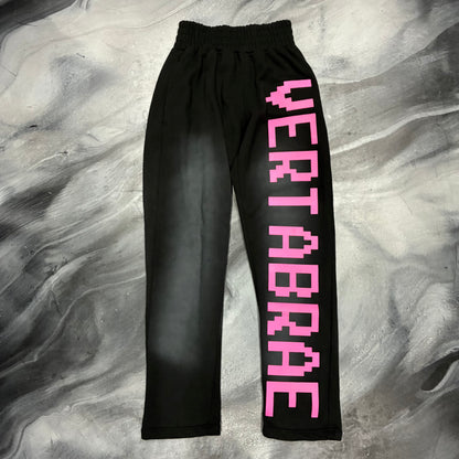 Vertabrae Black/Pink Sweatpants (L)