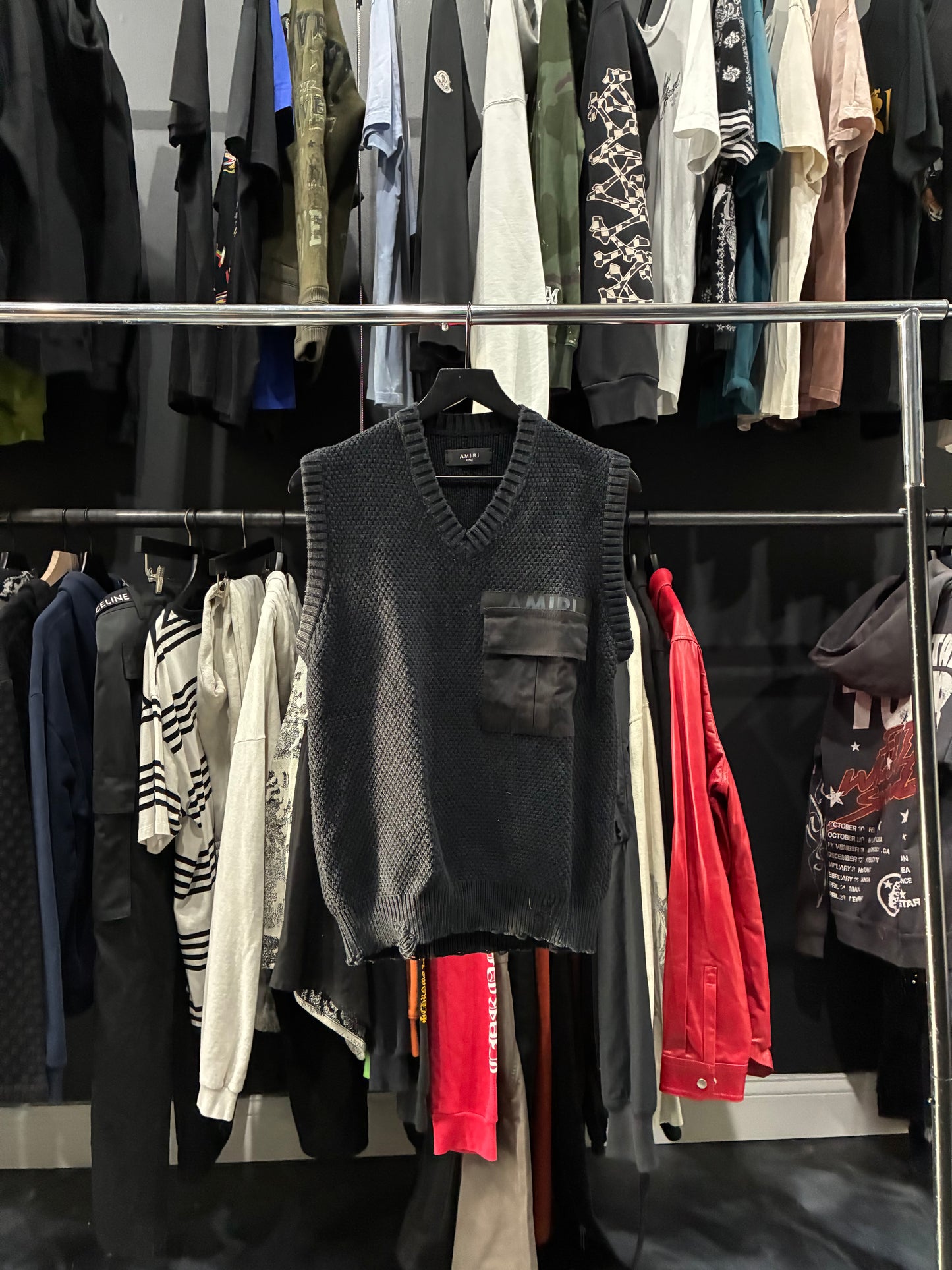 Amiri Faded Black Vest (S)