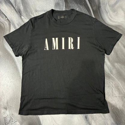Amiri Black/White Logo Tee (L)