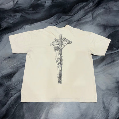 Vertabrae Cream/Green “Nothing Without It” Tee (XL)