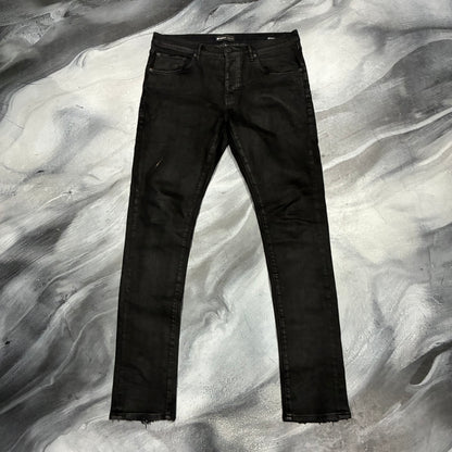 Purple Brand Black Waxed Jean (34)
