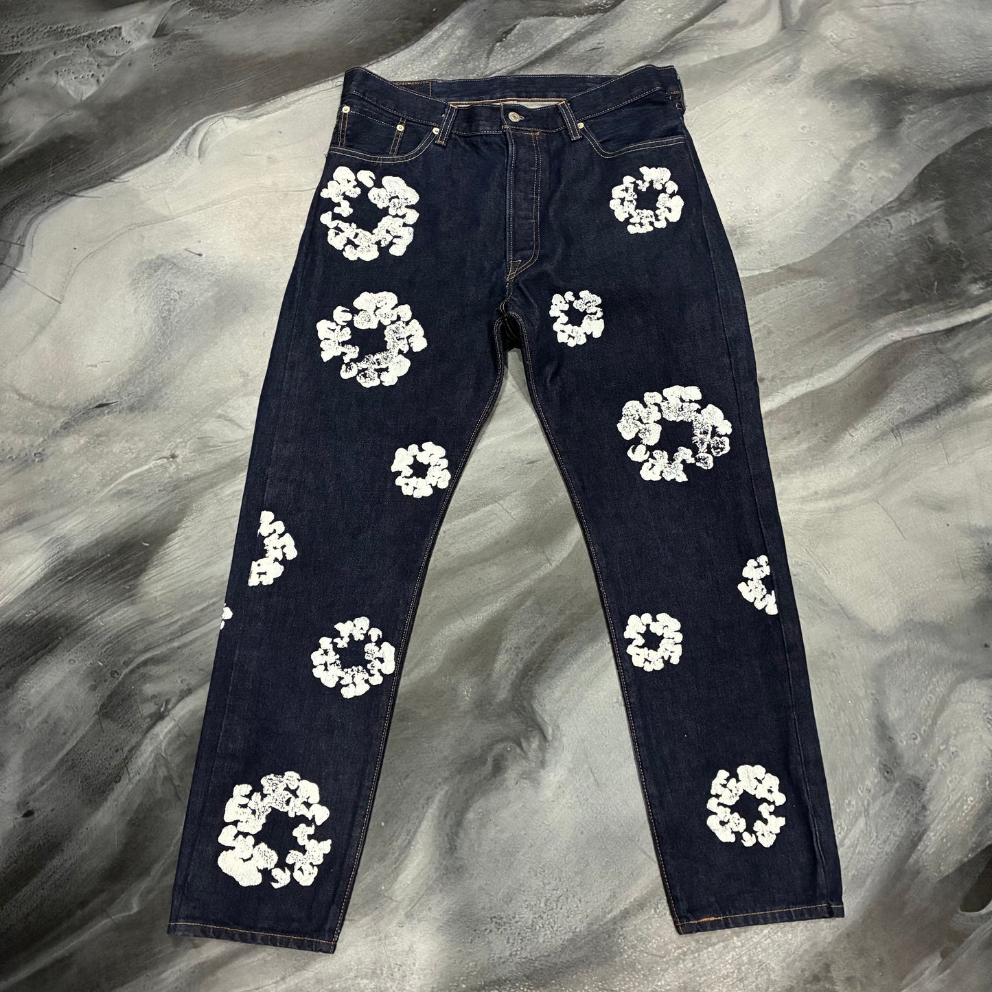 Denim Tears Cotton Wreath Dark Blue Jean (34)