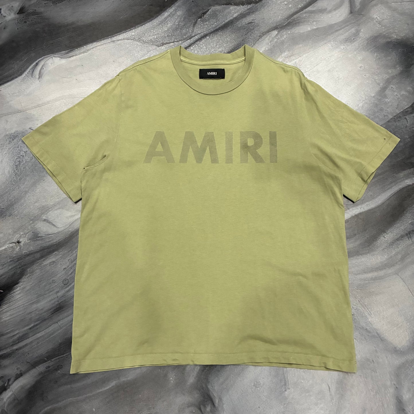 Amiri Olive Logo Tee (XL)