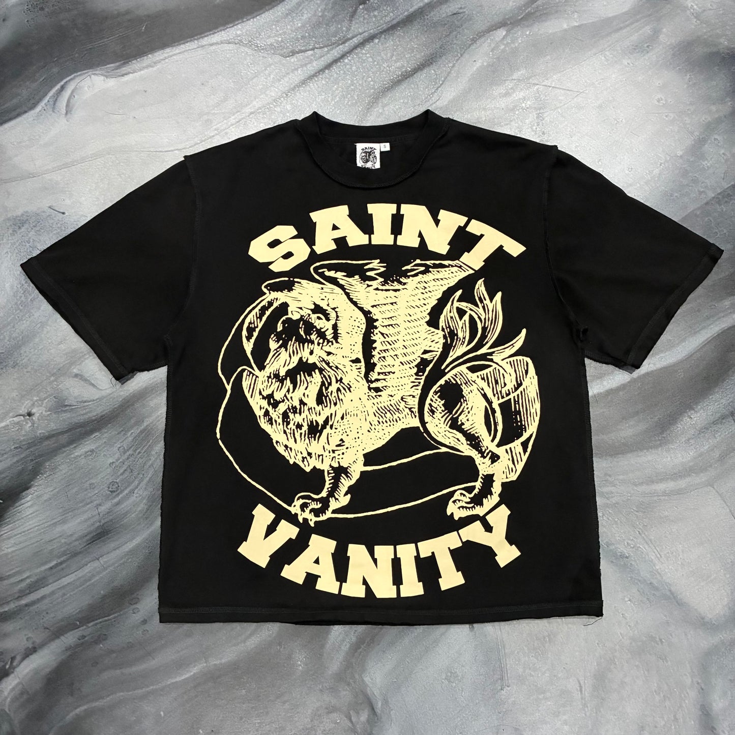 Saint Vanity Black/Cream Griffin Tee (S)