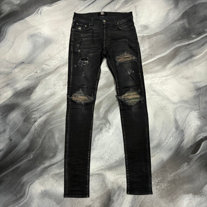 Amiri Faded Black/Camo Patch Jean (29)