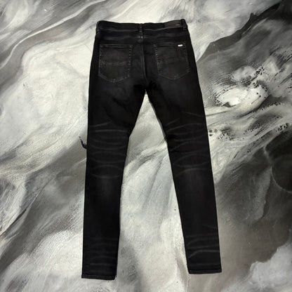 Amiri Black/Cracked Blue Paint Patch Jean (34)