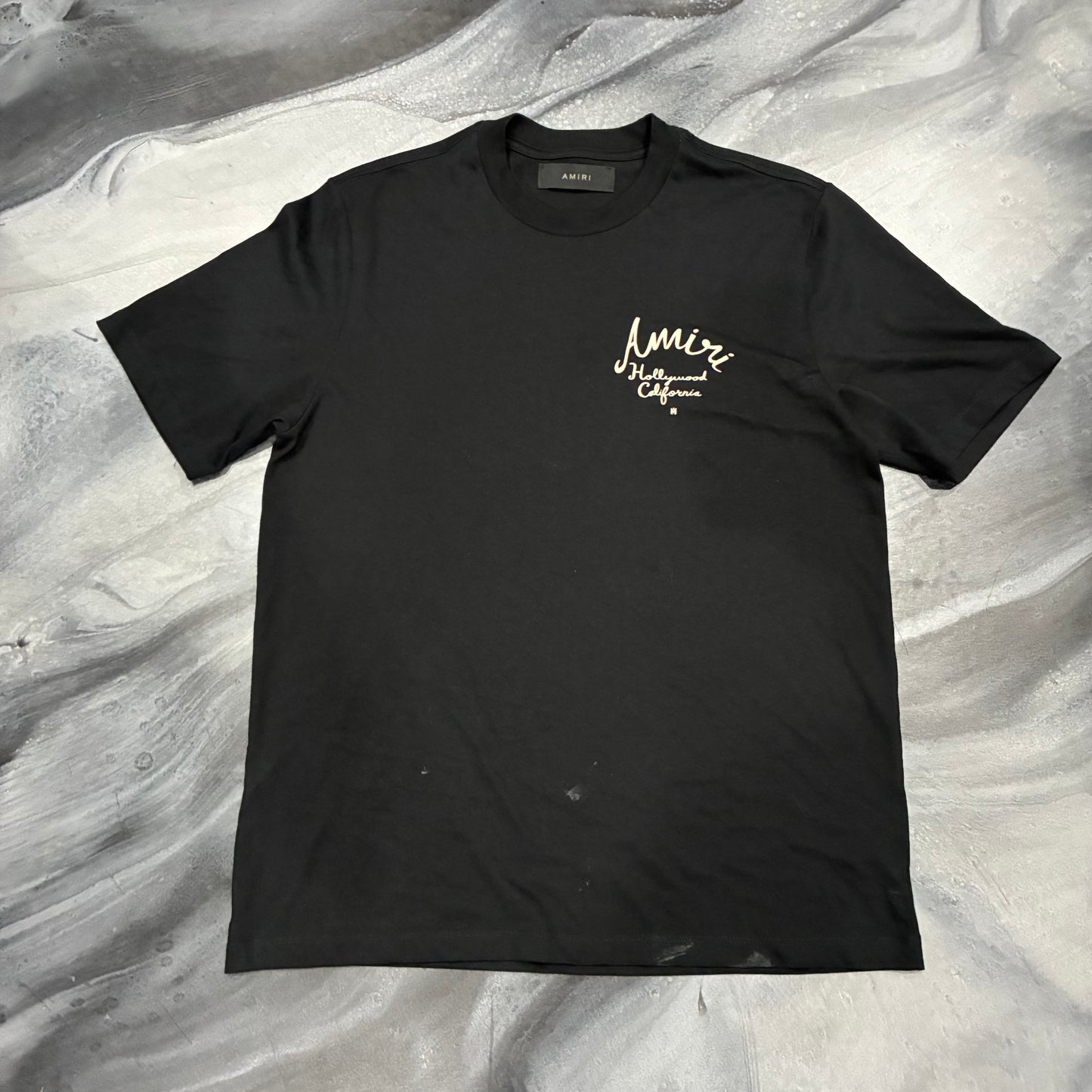 Amiri Black Hollywood California Tee (S)